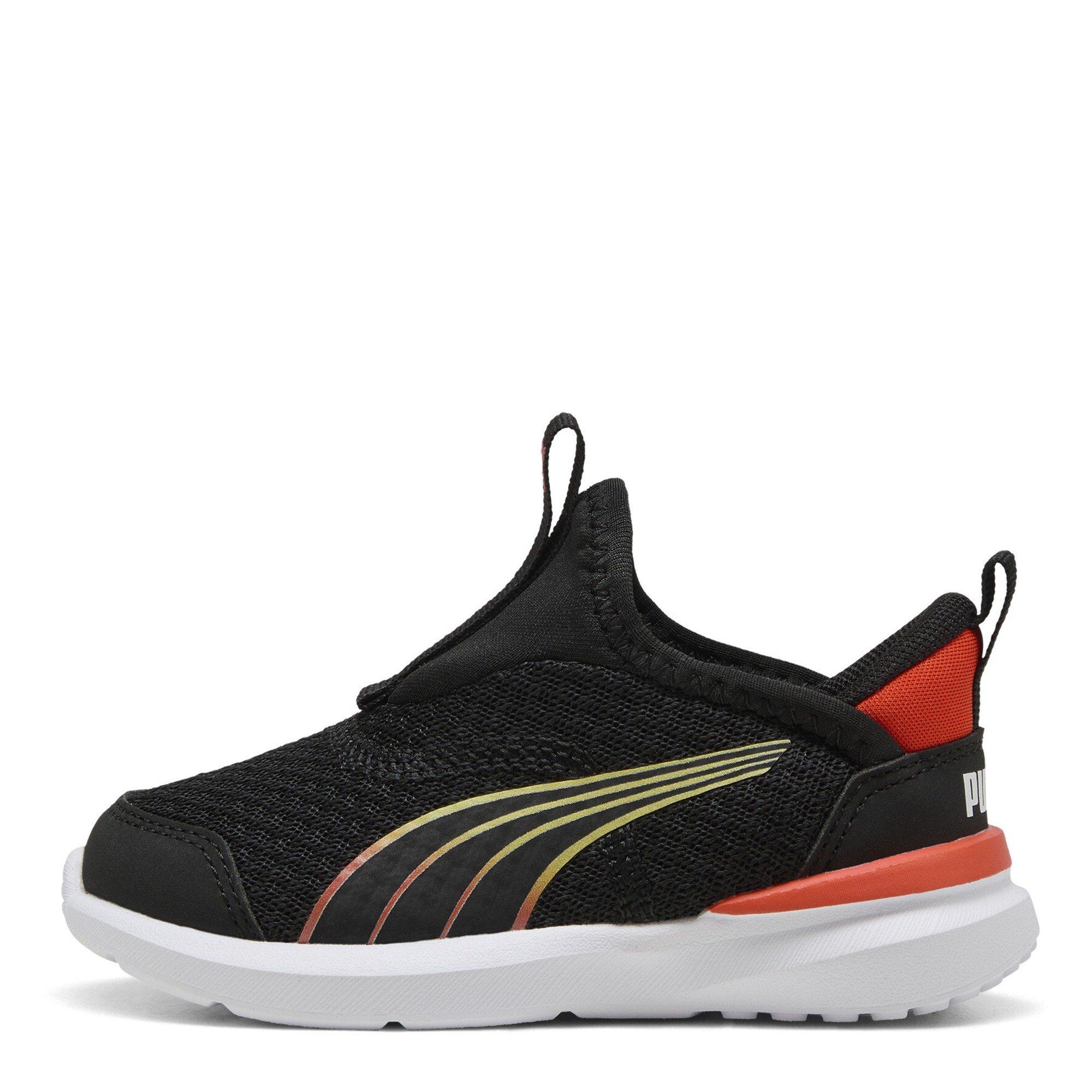 Boty Puma Black-Redmazing 2991238 Unisex Kids' Kruz Sliptech Casual Low-Top Trainers - 1