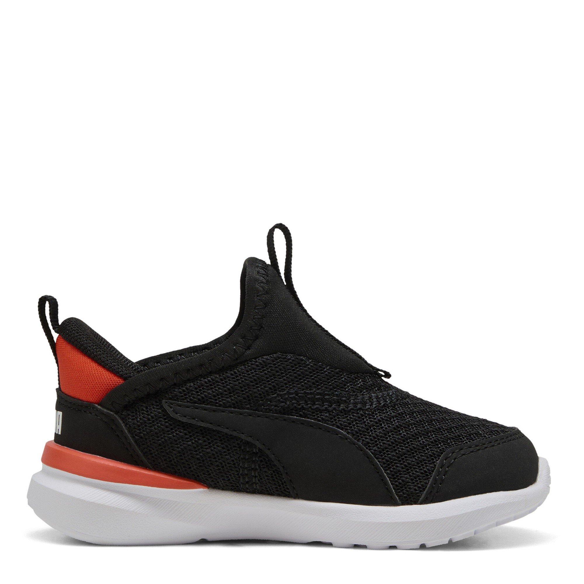 Boty Puma Black-Redmazing 2991238 Unisex Kids' Kruz Sliptech Casual Low-Top Trainers - 3