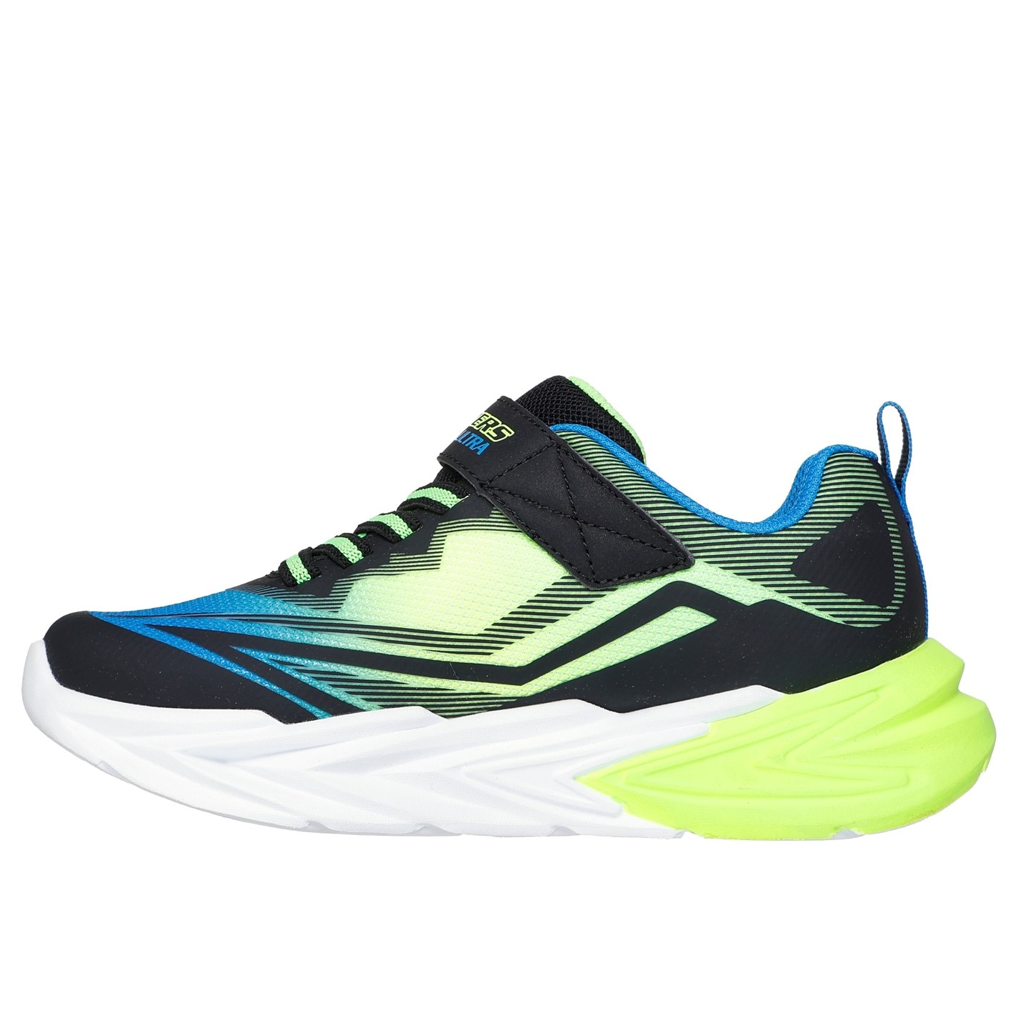 Tenisky Skechers Black 9910970 Lighted Gore & Strap Sneaker W Mids Light Up Trainers Boys - 2