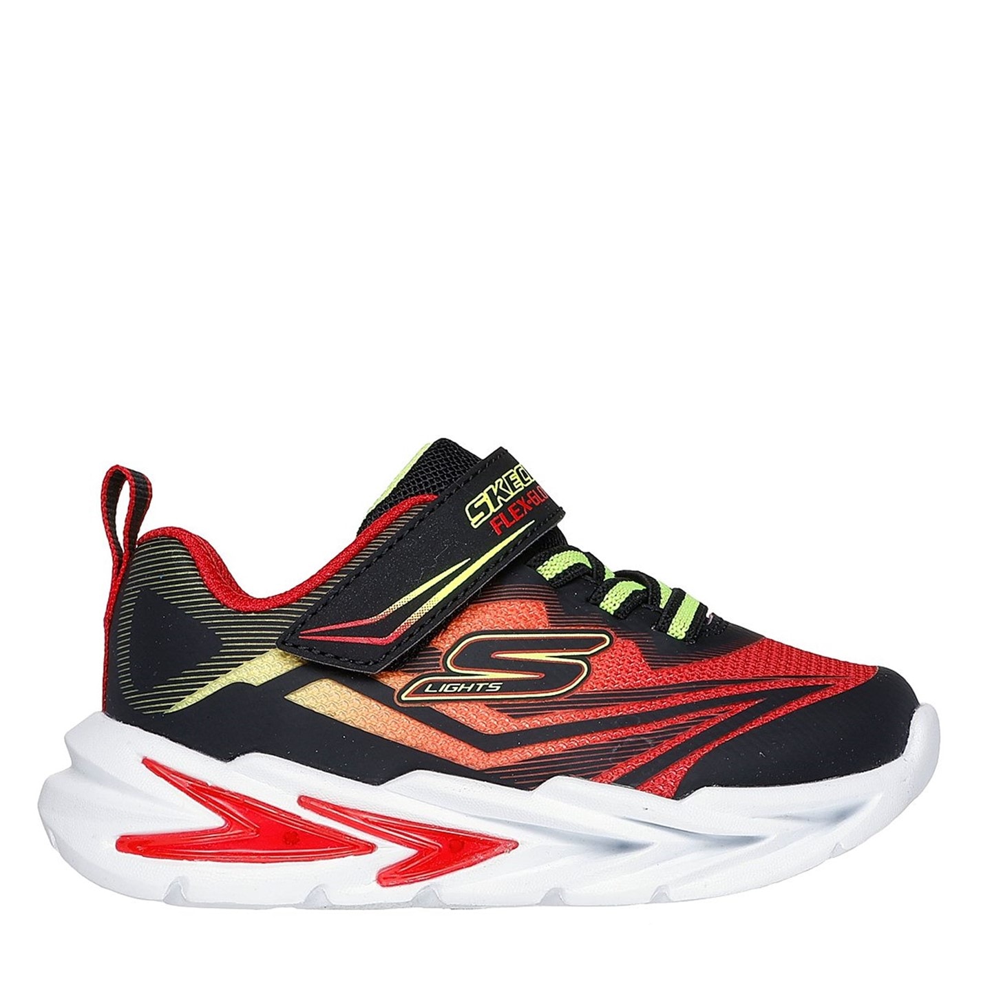 Tenisky Skechers Red 7935283 Kids Gore and Strap Light Up Trainers - 3