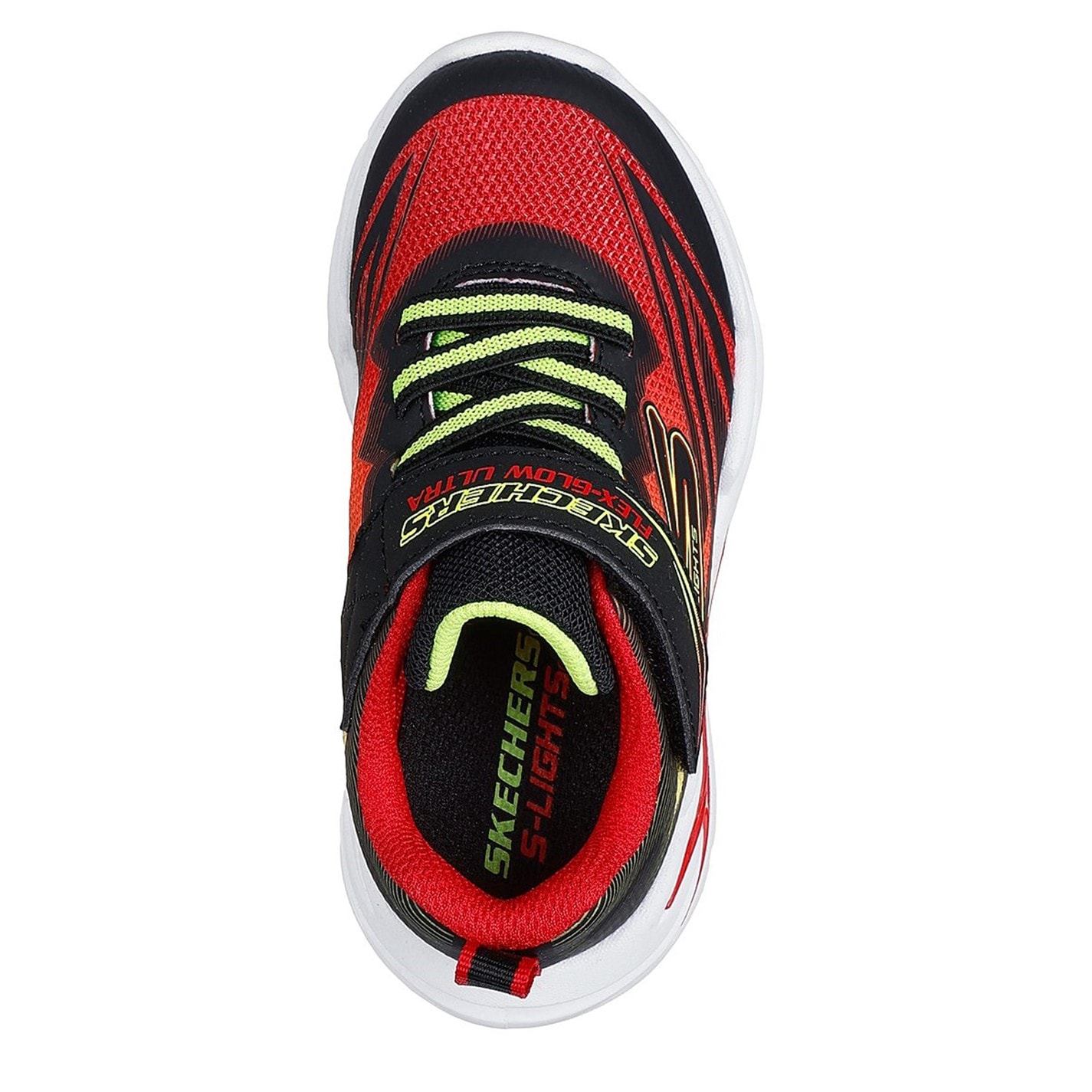 Tenisky Skechers Red 7935283 Kids Gore and Strap Light Up Trainers - 5