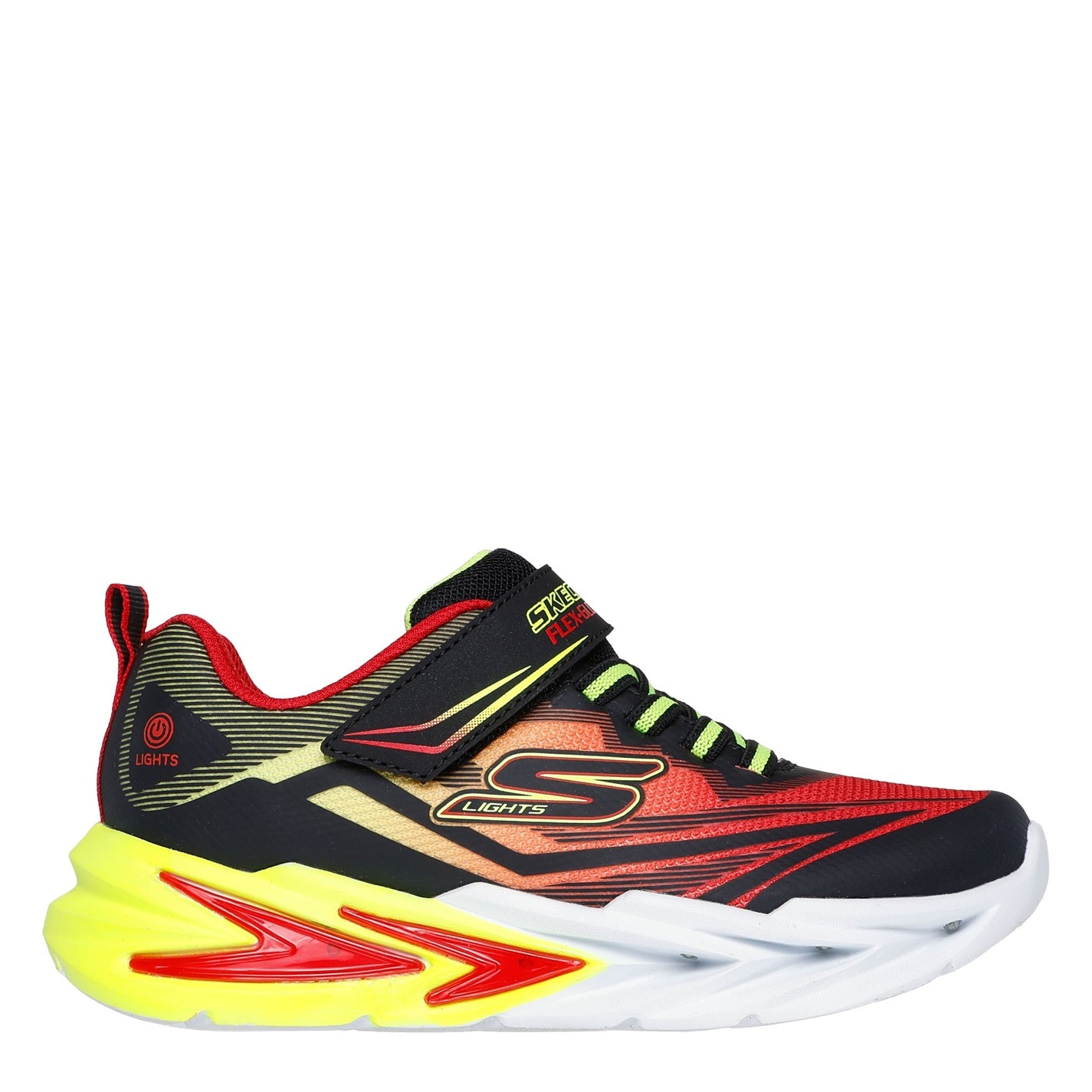 Tenisky Skechers Red 8504638 Kids Gore and Strap Light Up Trainers - 3