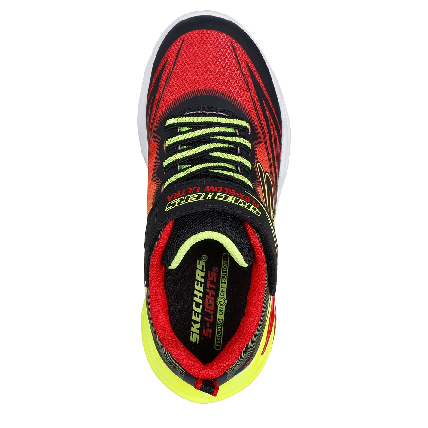 Tenisky Skechers Red 8504638 Kids Gore and Strap Light Up Trainers - 5