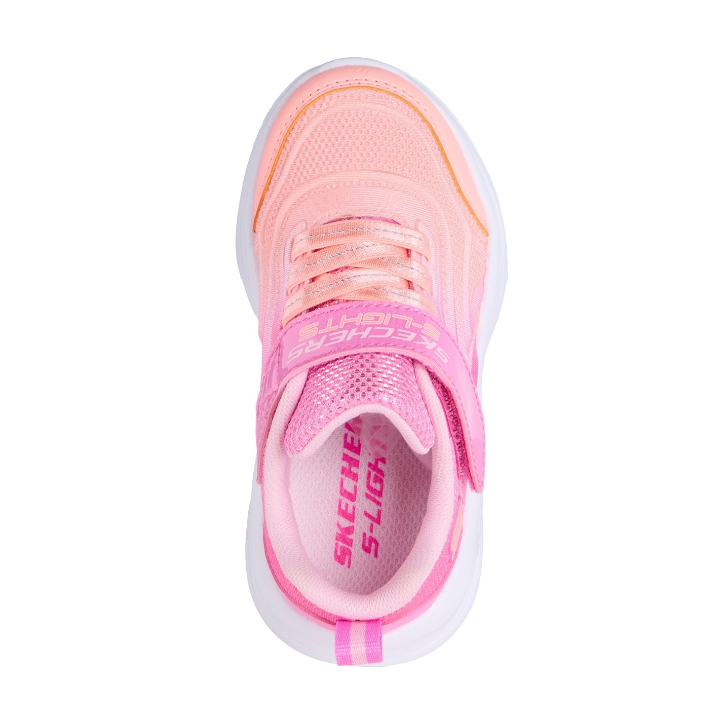 Tenisky Skechers Pink 9156353 Lighted Gore & Strap Sneaker W Ombr Light Up Trainers Girls - 5