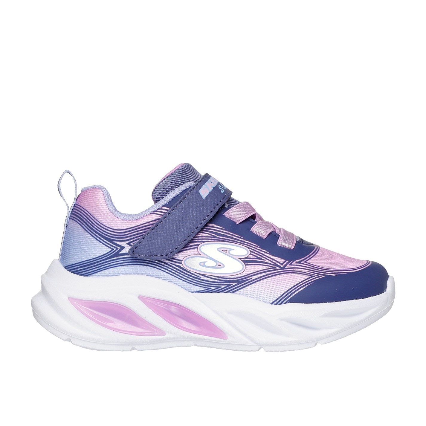 Tenisky Skechers Purple 1239074 Kids' Cosmic Glow Leather Light Up Trainers - 1