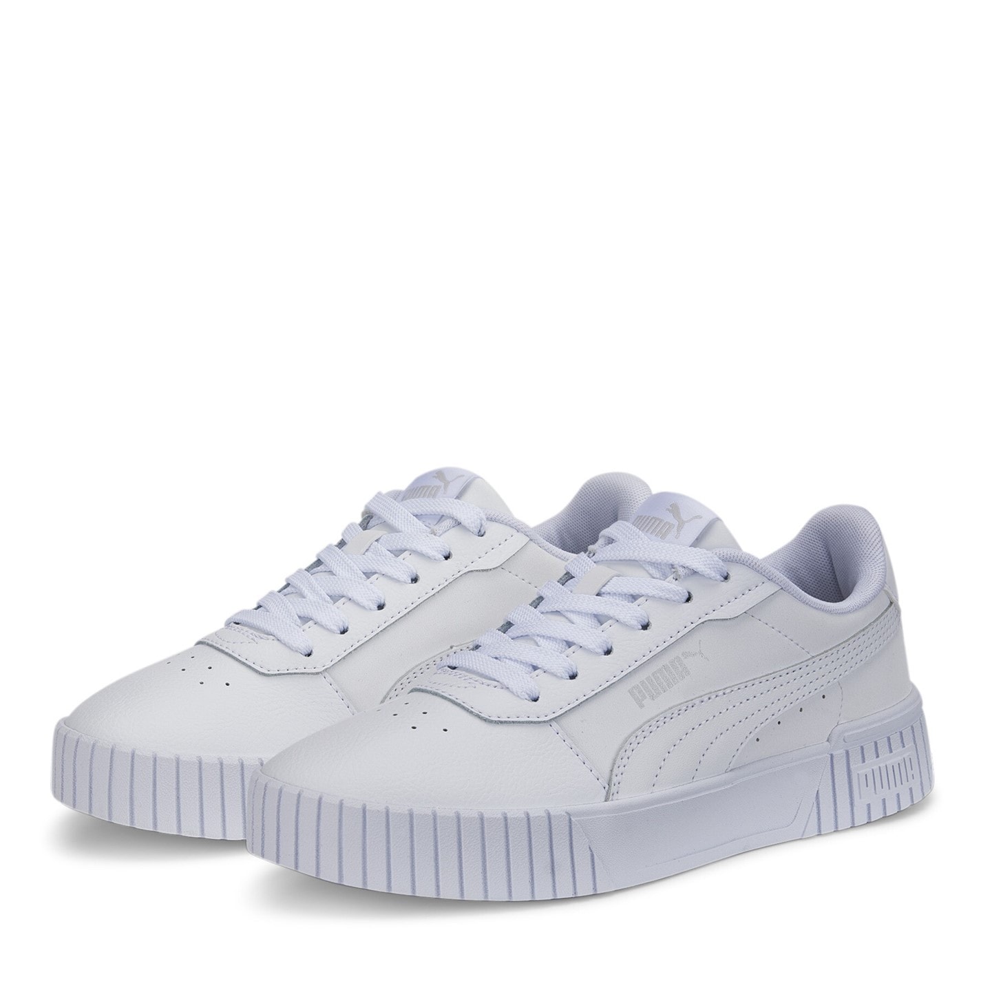 Dětské Boty Puma Wht-Wht-Silver 5316154 Carina 2.0 Jr Low-Top Trainers Unisex Kids - 1