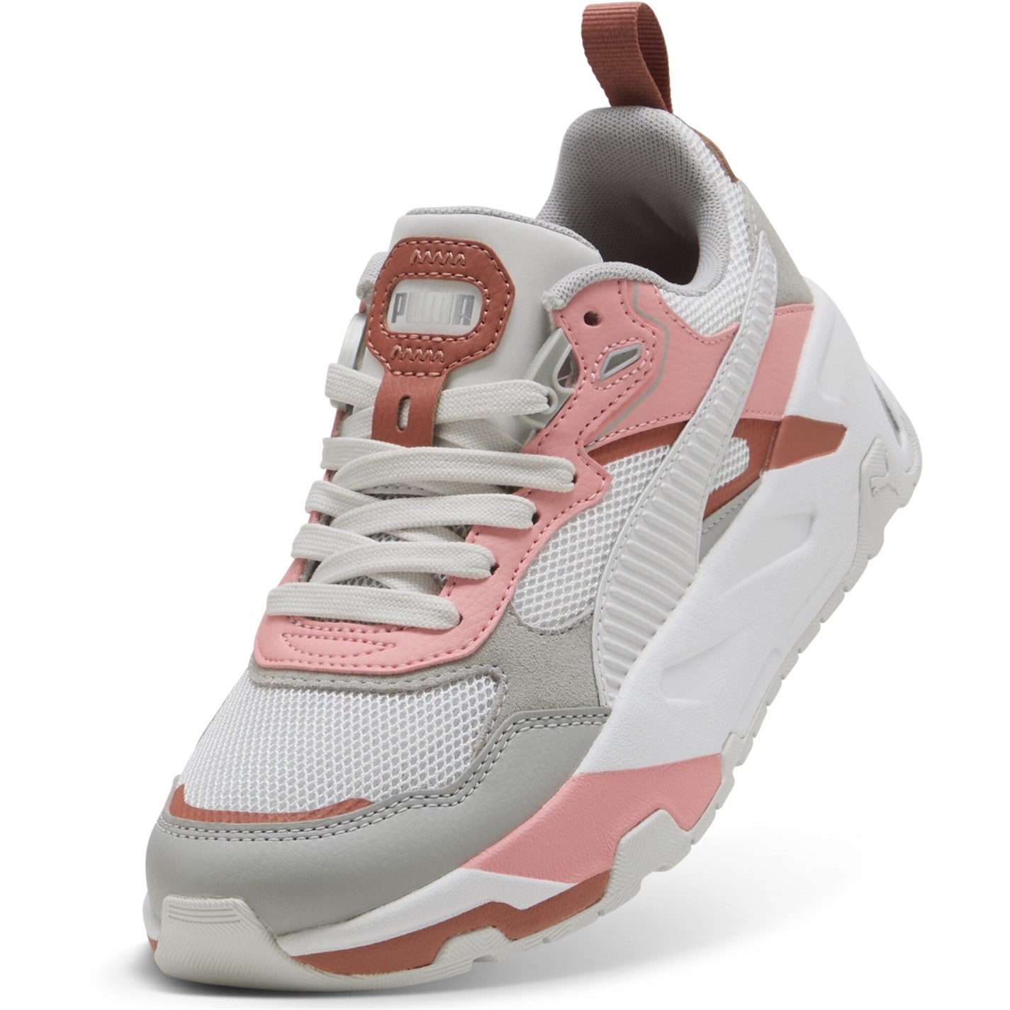 Tenisky Puma FthrGryGrychPnk 7068838 Unisex Kids' Trinity Low-Top Trainers - 6