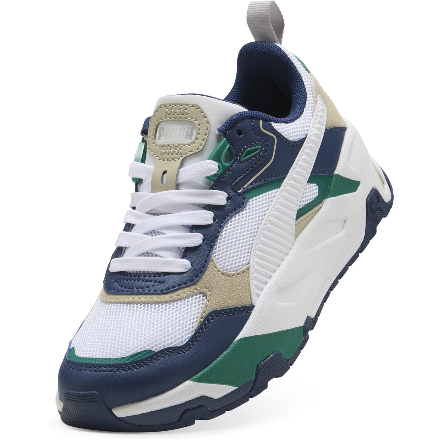 Boty Puma PrsnBlWhtWldGrn 1570498 Unisex Kids' Trinity Low-Top Trainers - 6