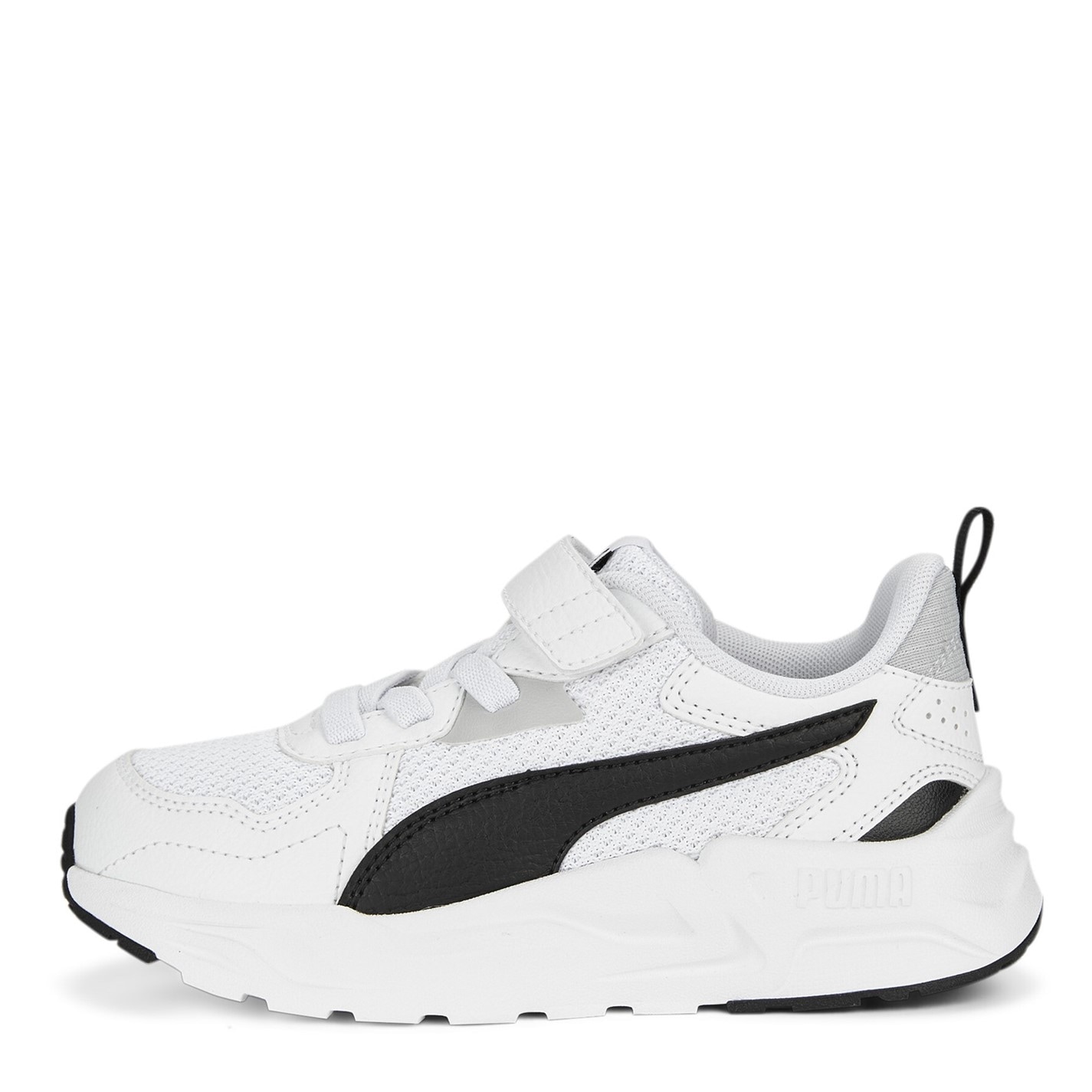 Boty Puma WhtBlkCoolLtGry 689653 Unisex Kids' Trinity Lite Ac+ Low-Top Trainers - 2