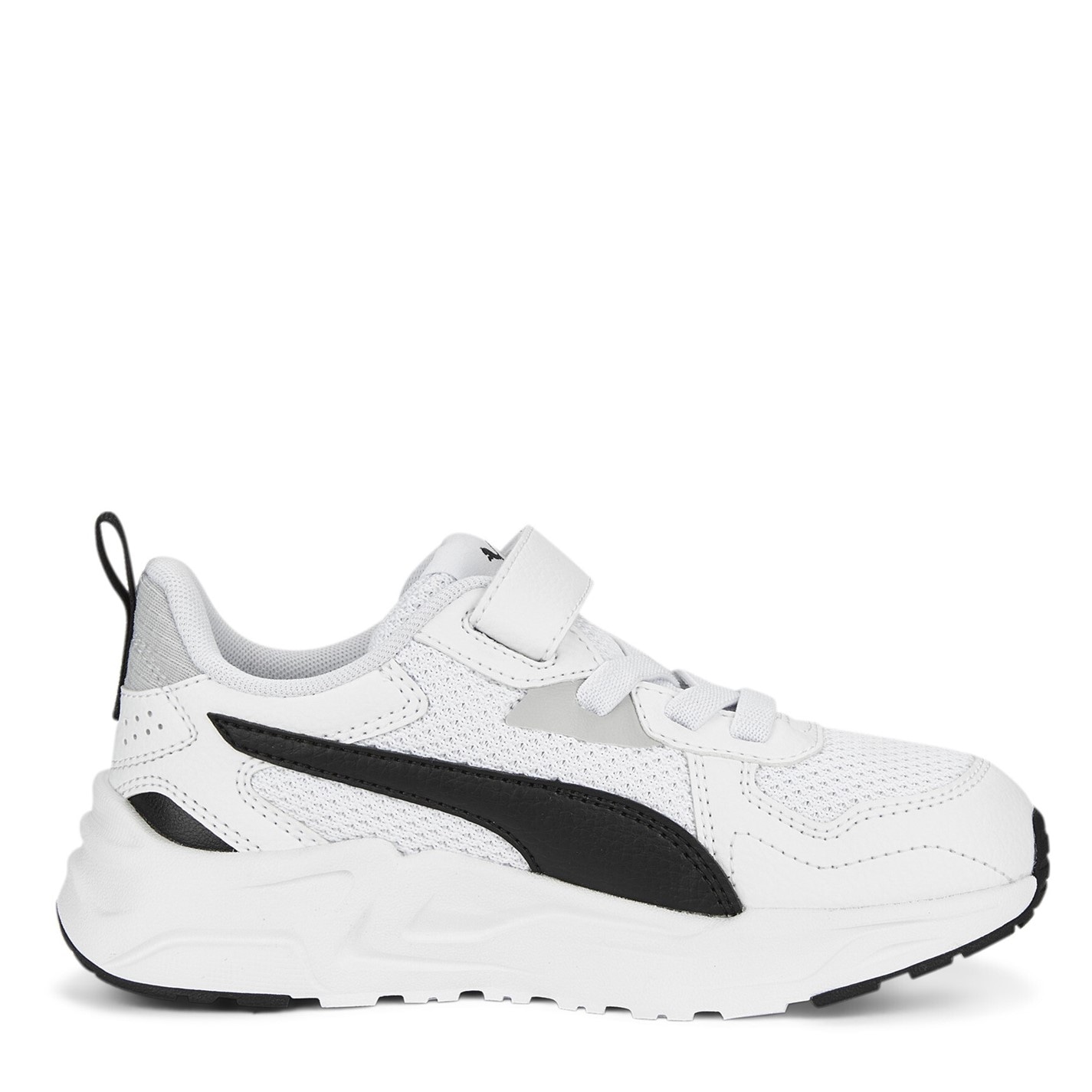 Boty Puma WhtBlkCoolLtGry 689653 Unisex Kids' Trinity Lite Ac+ Low-Top Trainers - 4