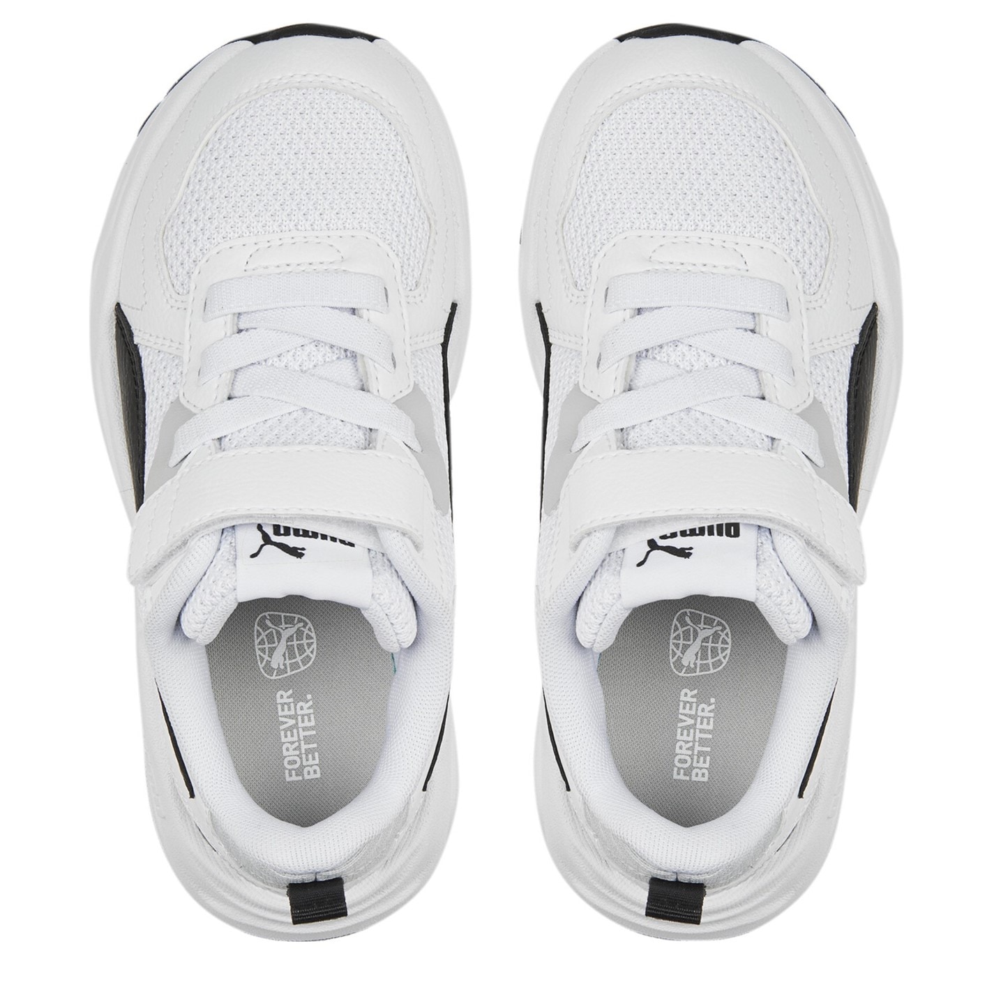 Boty Puma WhtBlkCoolLtGry 689653 Unisex Kids' Trinity Lite Ac+ Low-Top Trainers - 6