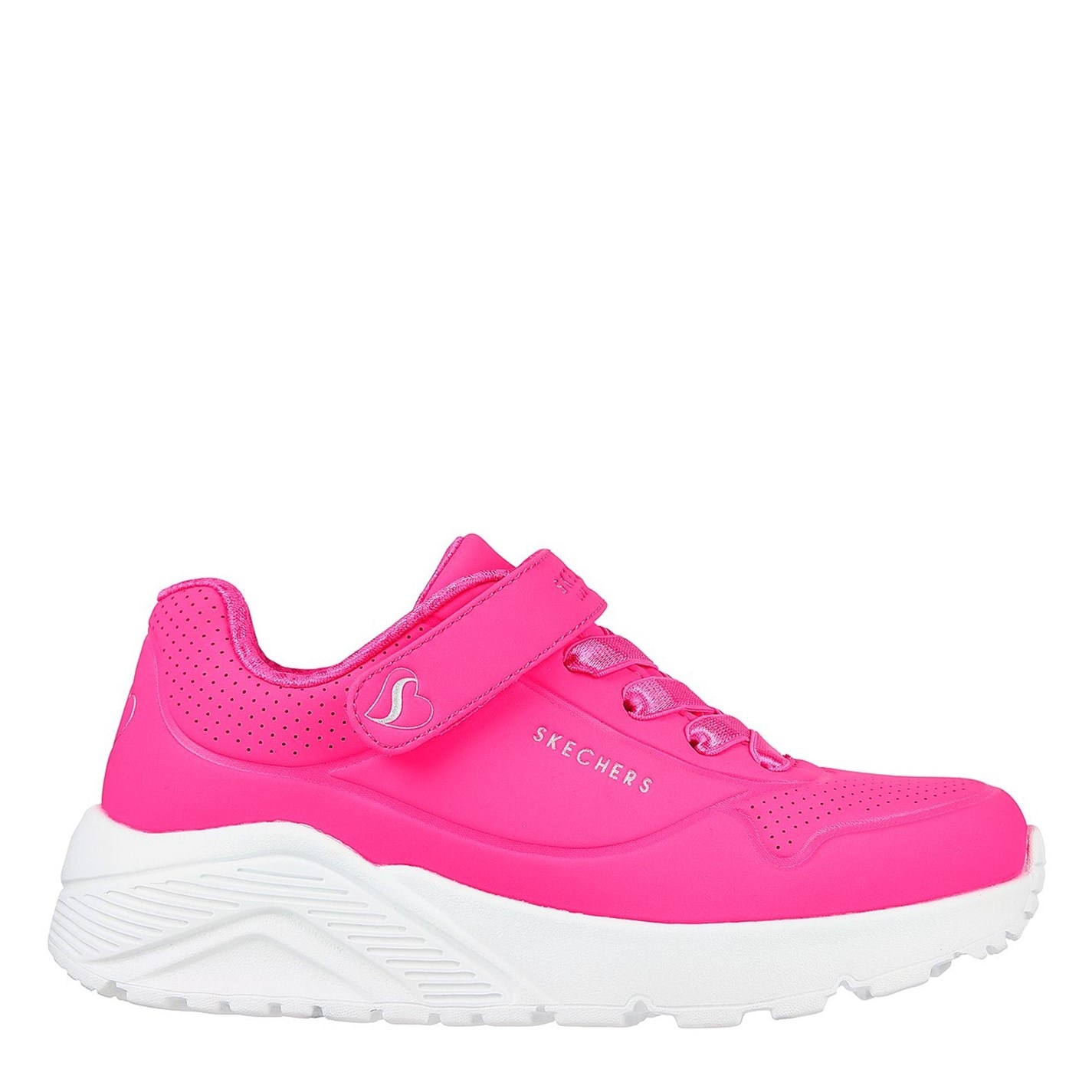 Tenisky Skechers White 8394987 Duraleather W Metallic Heel Lace Up Low-Top Trainers Girls - 3