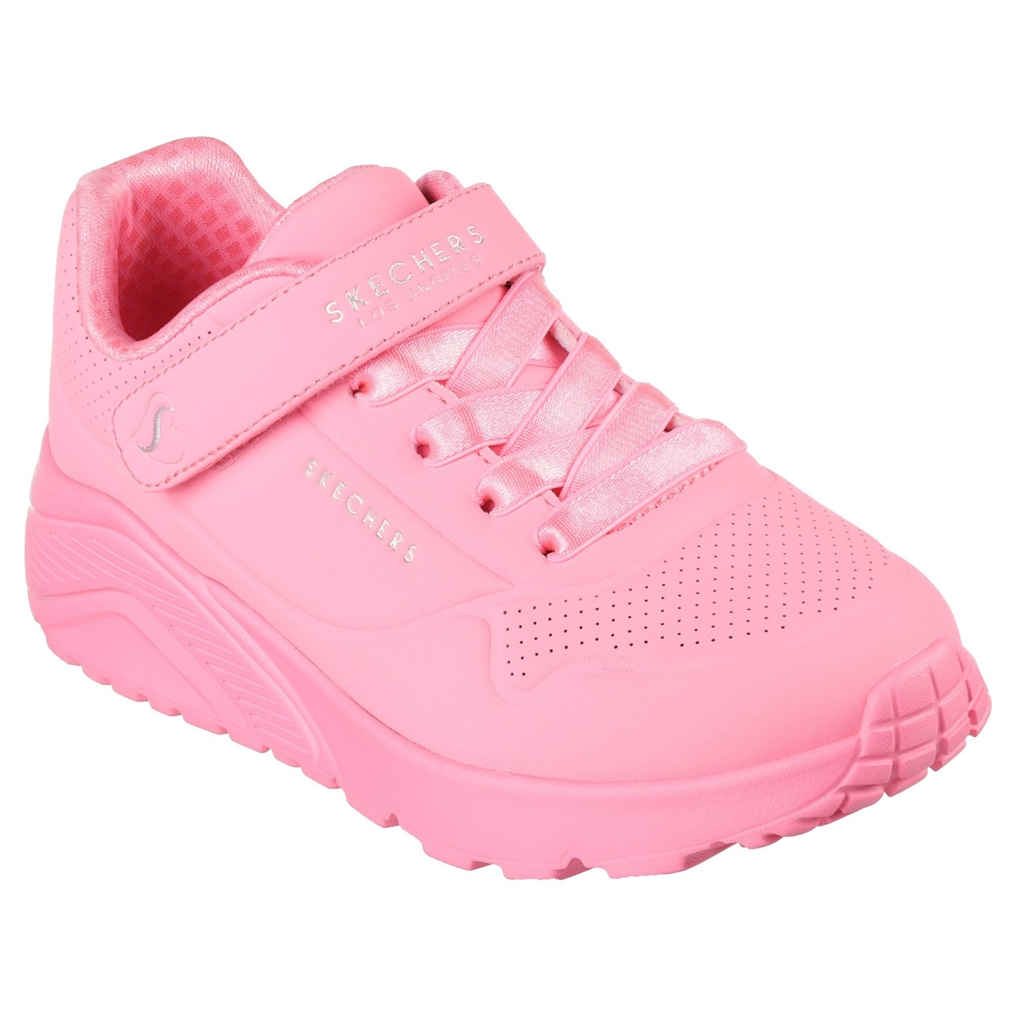 Tenisky Skechers Pink 8344965 Duraleather W Metallic Heel Lace Up Low-Top Trainers Girls - 3