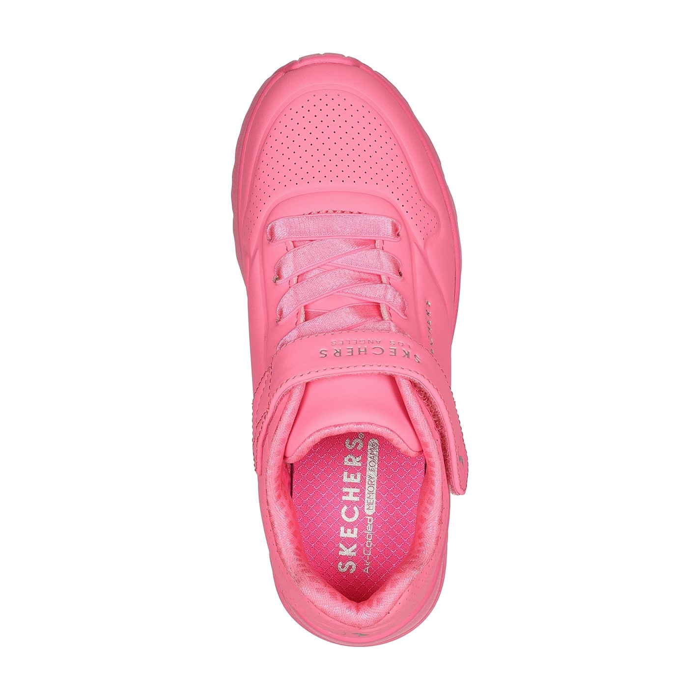 Tenisky Skechers Pink 8344965 Duraleather W Metallic Heel Lace Up Low-Top Trainers Girls - 5