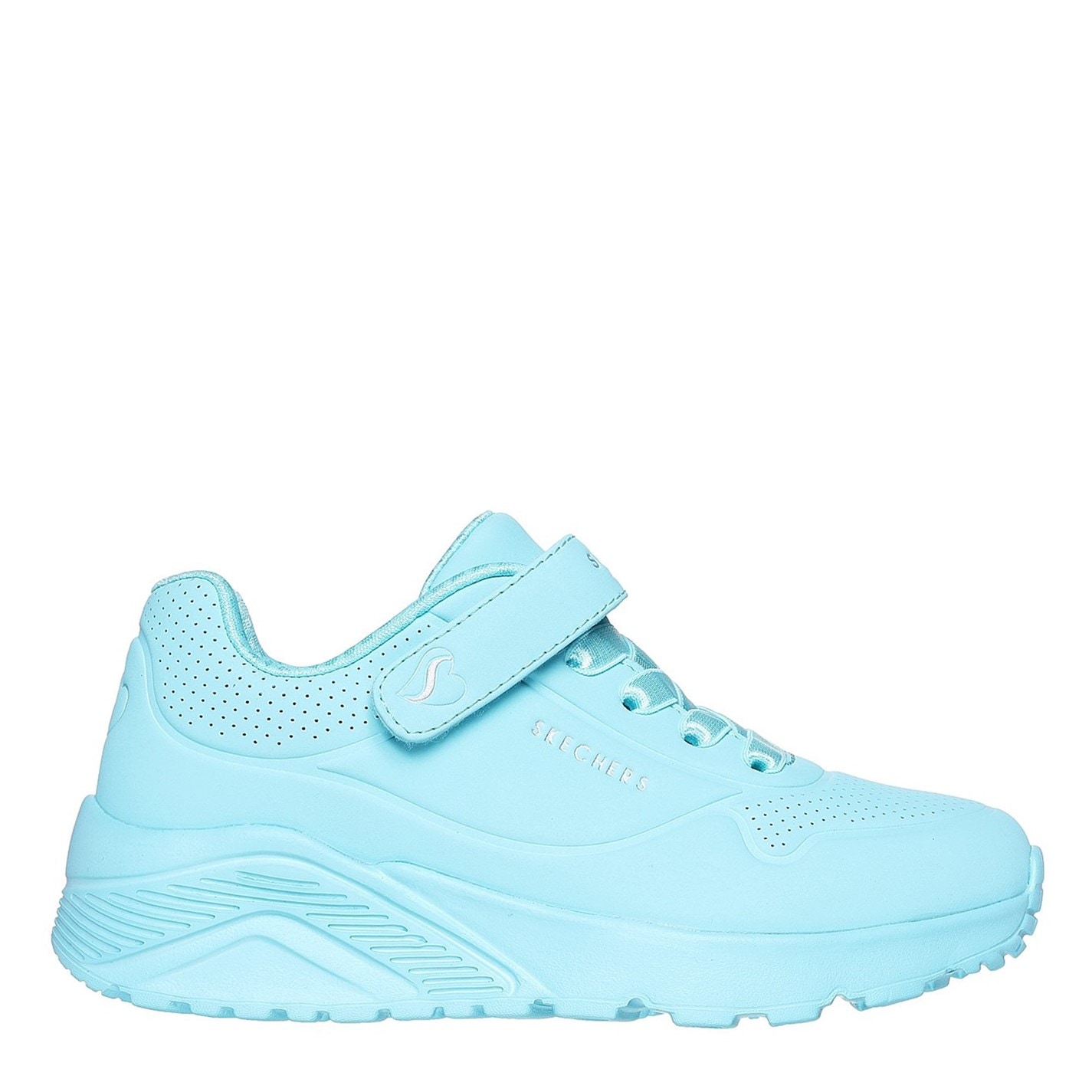 Tenisky Skechers Turquoise 8822068 Duraleather W Metallic Heel Lace Up Low-Top Trainers Girls - 3