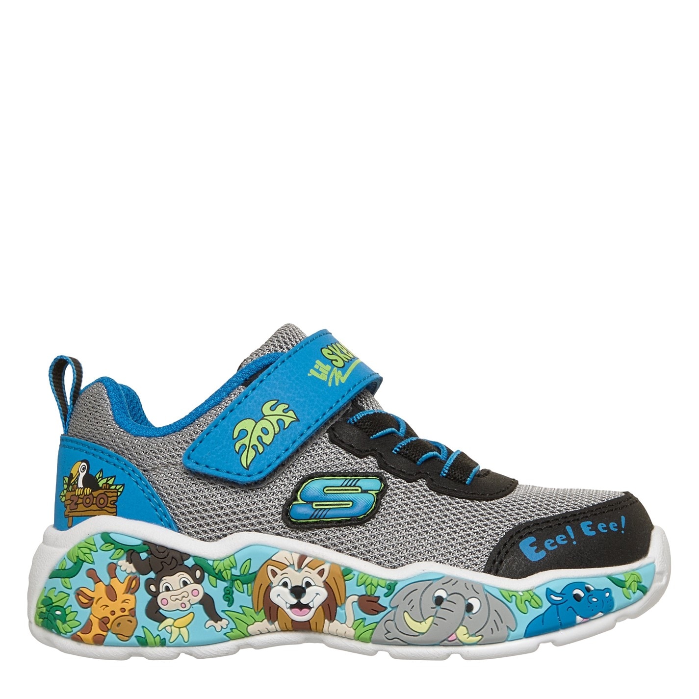 Boty Skechers Grey 7885932 Kids' Casual Low-Top Trainers - 3