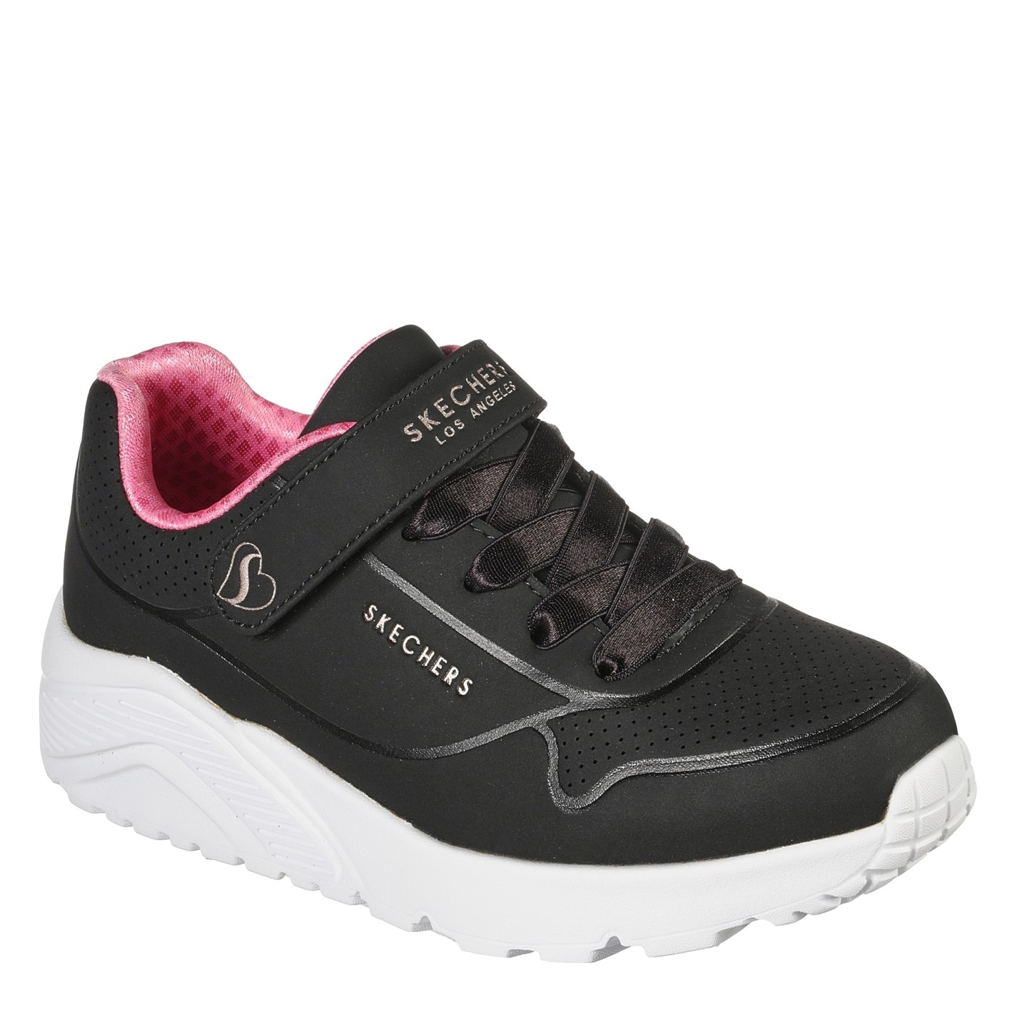 Tenisky Skechers Black 8291821 Gore & Strap Fashion Embossed Sneak Low-Top Trainers Girls - 1