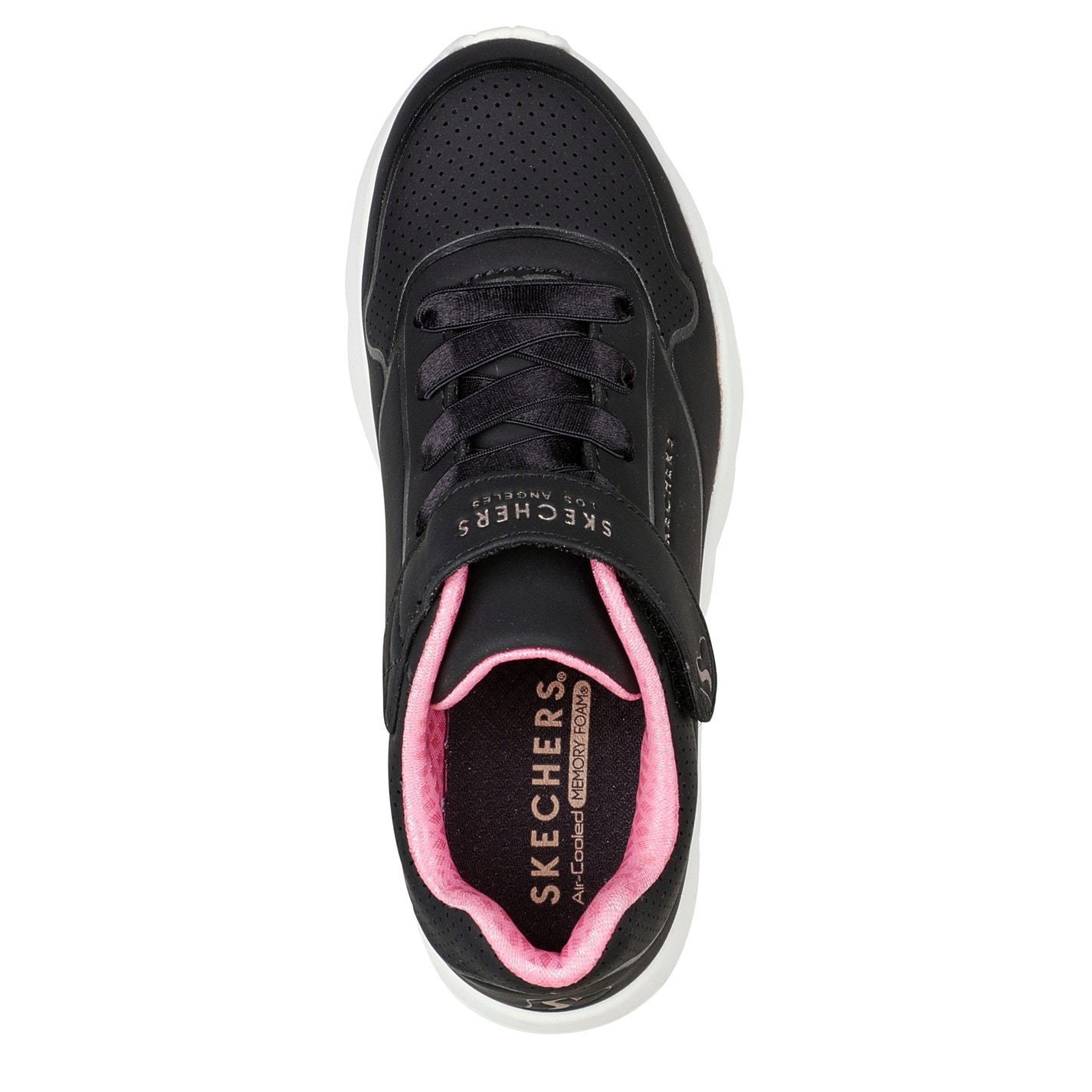 Tenisky Skechers Black 8291821 Gore & Strap Fashion Embossed Sneak Low-Top Trainers Girls - 5