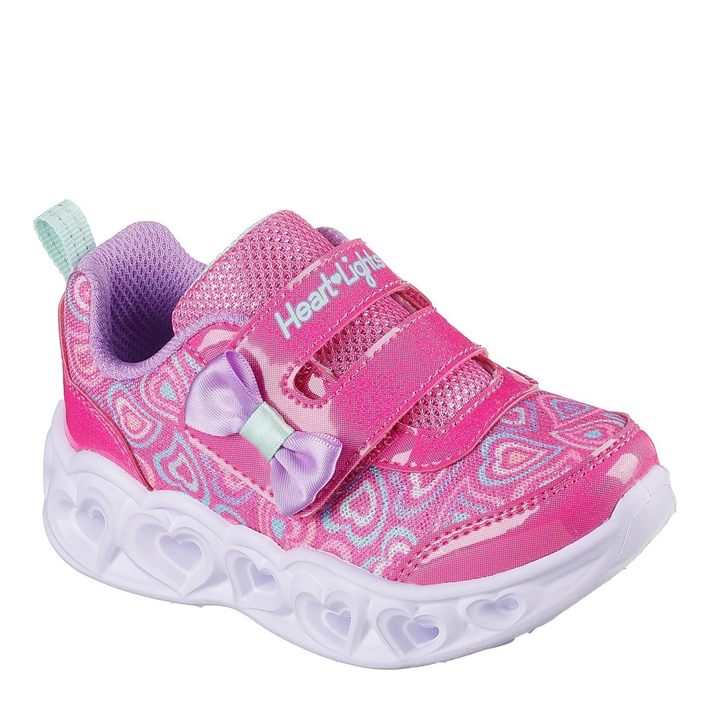Tenisky Skechers Pink 4156115 Kids Heart Lights Boogie Land Light Up Trainers - 1
