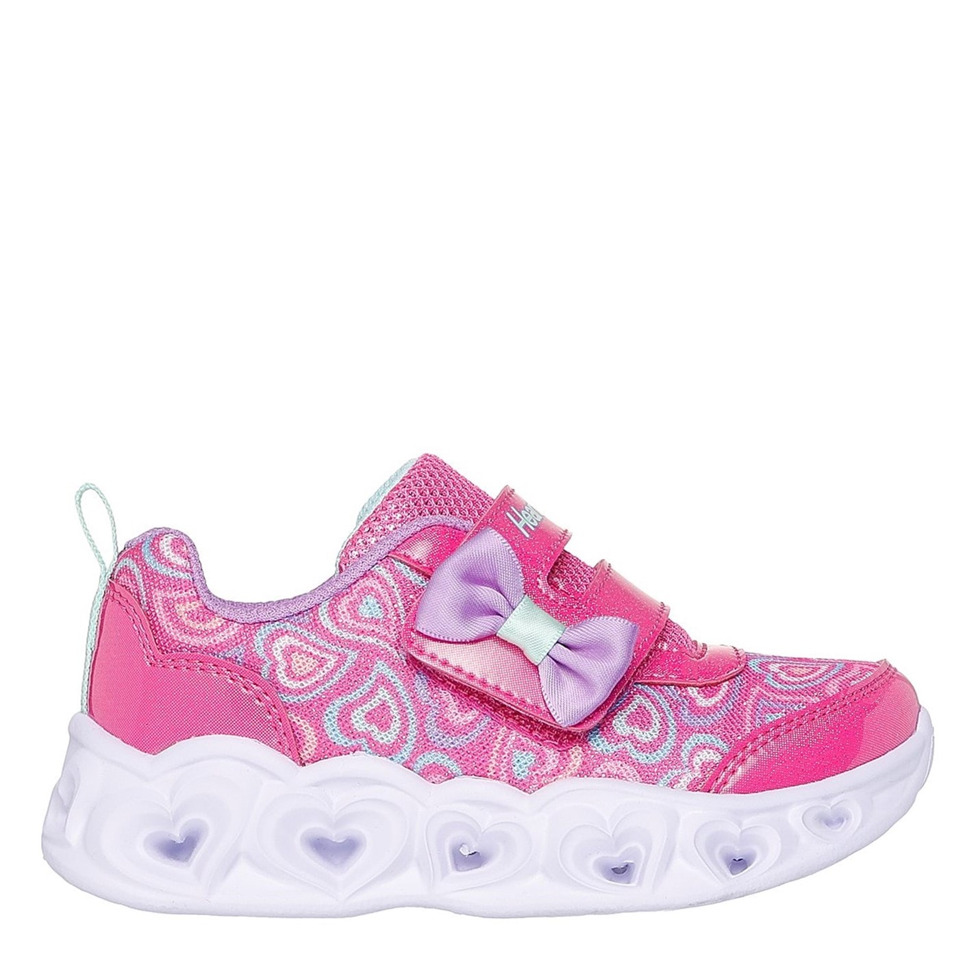 Tenisky Skechers Pink 4156115 Kids Heart Lights Boogie Land Light Up Trainers - 3