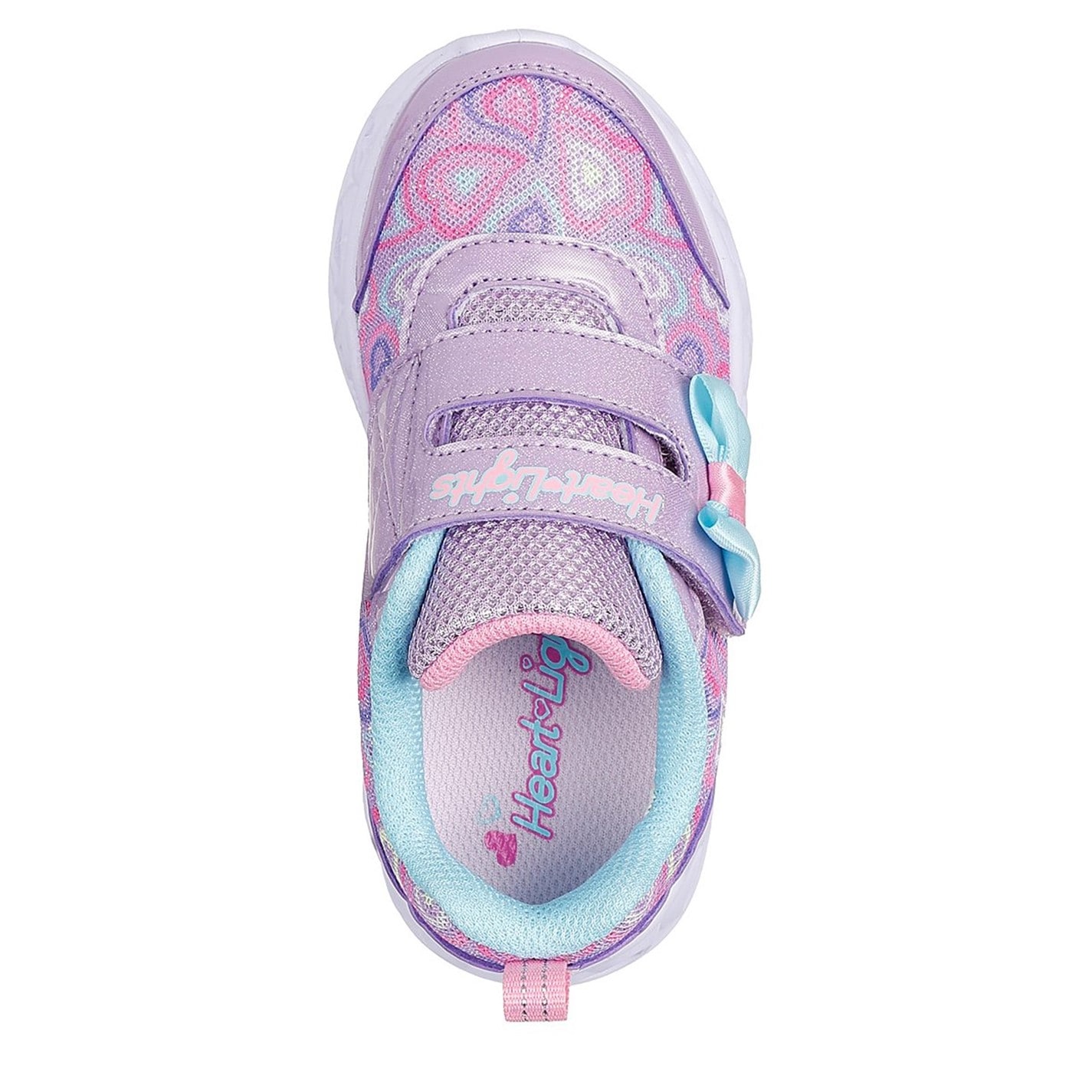 Boty Skechers Lavender 7208691 Kids Heart Lights Boogie Land Light Up Trainers - 5