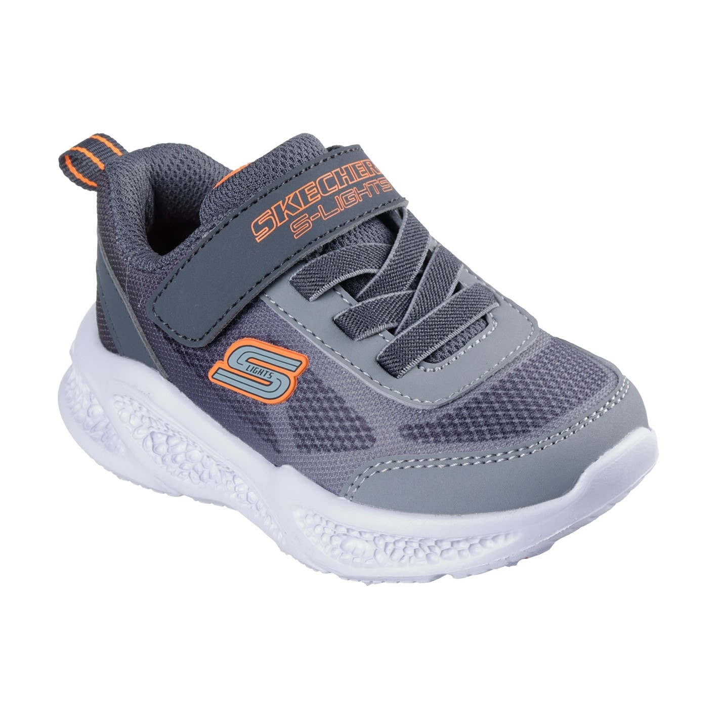 Tenisky Skechers Grey 7032614 Lighted Gore & Strap Sneaker W Mult Light Up Trainers Boys - 3