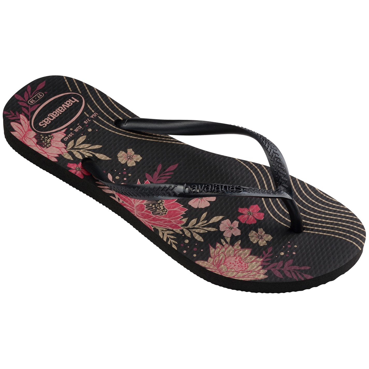Havaianas Black 4758240 Kids' Slim Organic Flip Flops - 2