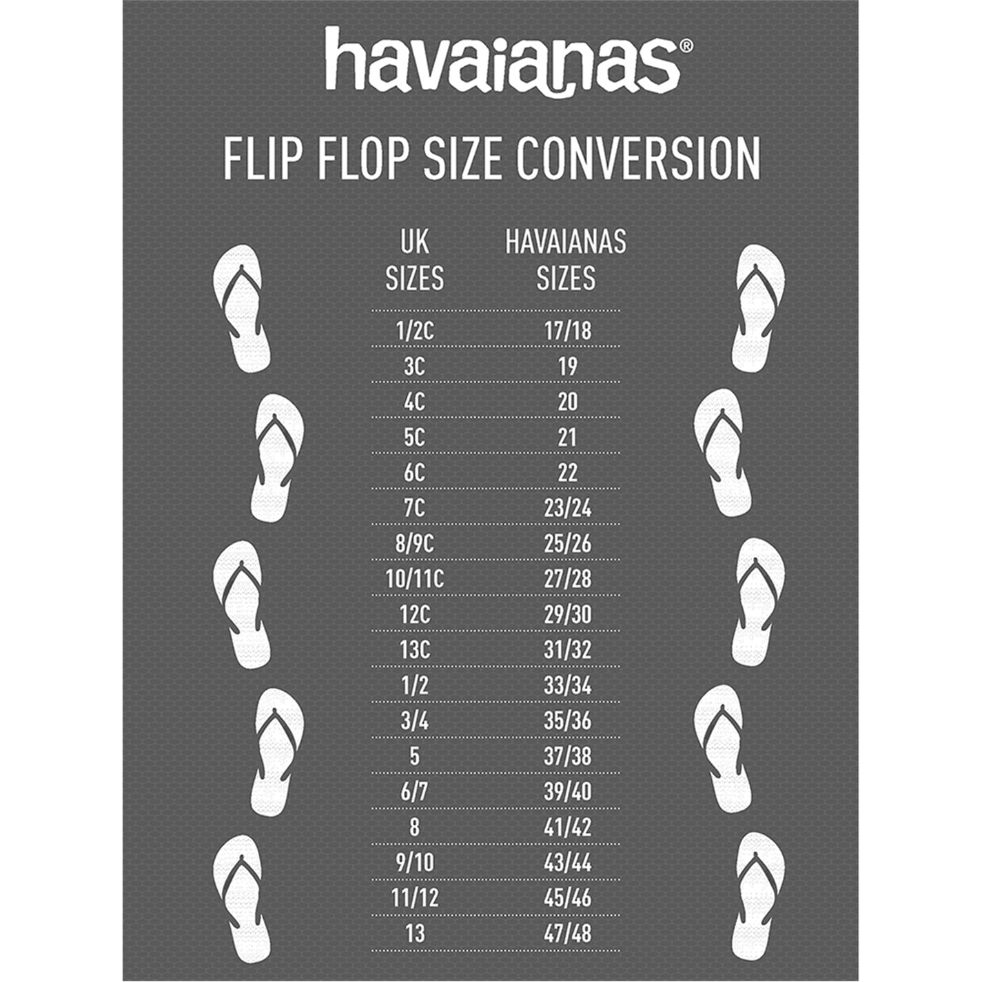 Havaianas Black 4758240 Kids' Slim Organic Flip Flops - 5