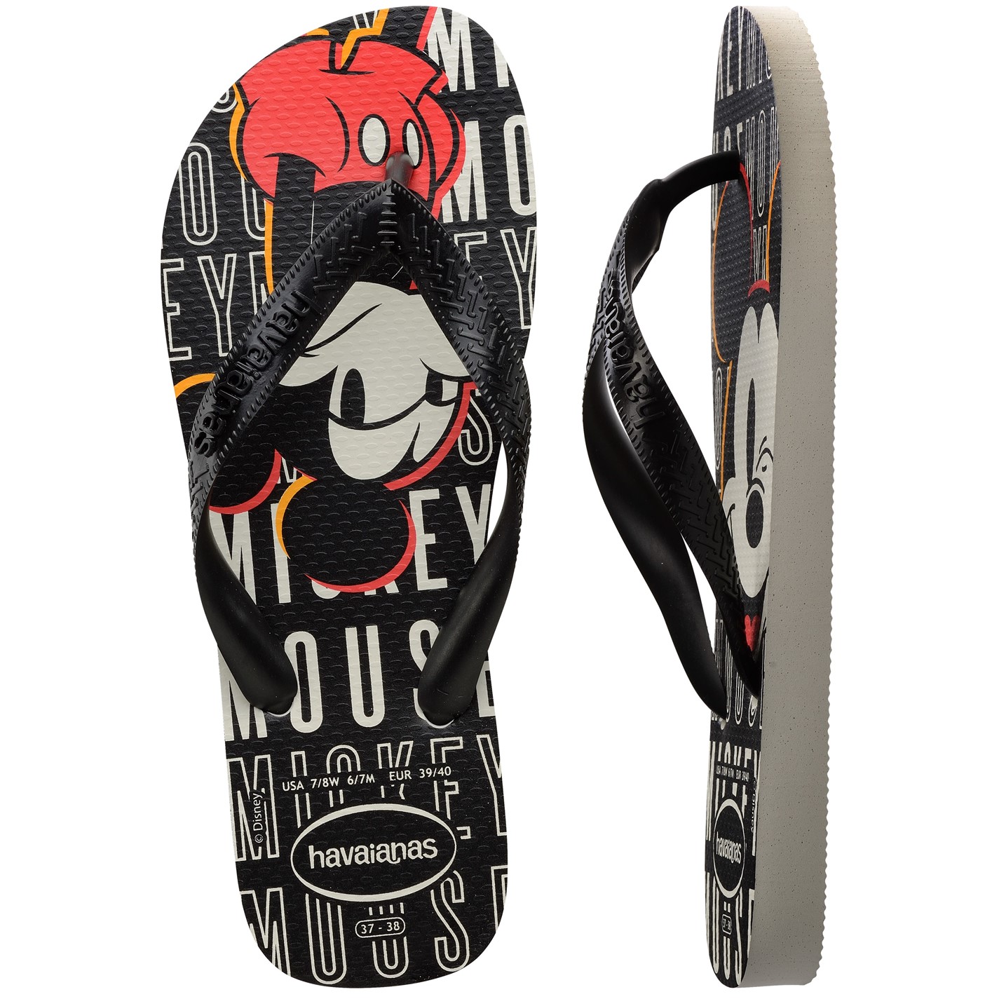 Havaianas Black 2311992 Kids' Top Disney Prisma Purple Flip Flops - 3