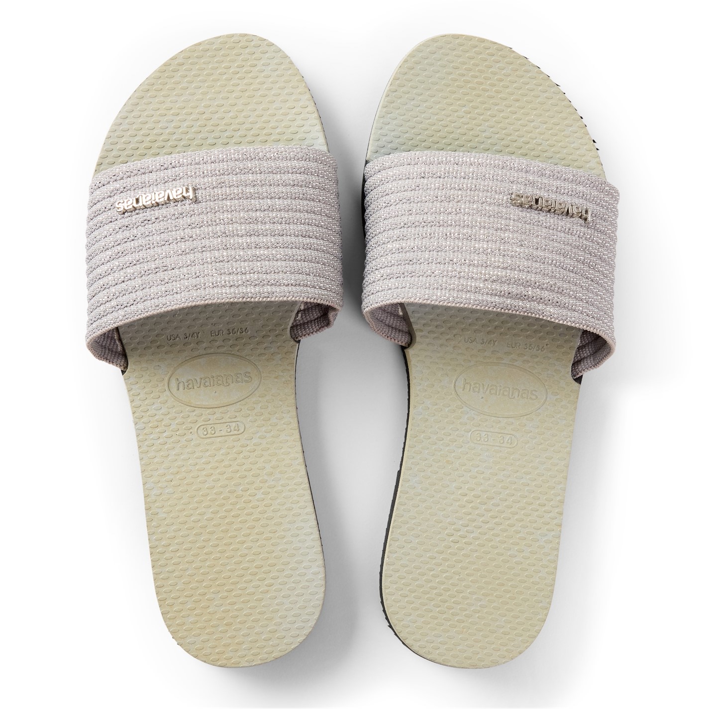 Havaianas Ice Grey 7900307 Kids' Hav You Malta Metallic Golden Flip Flops - 4