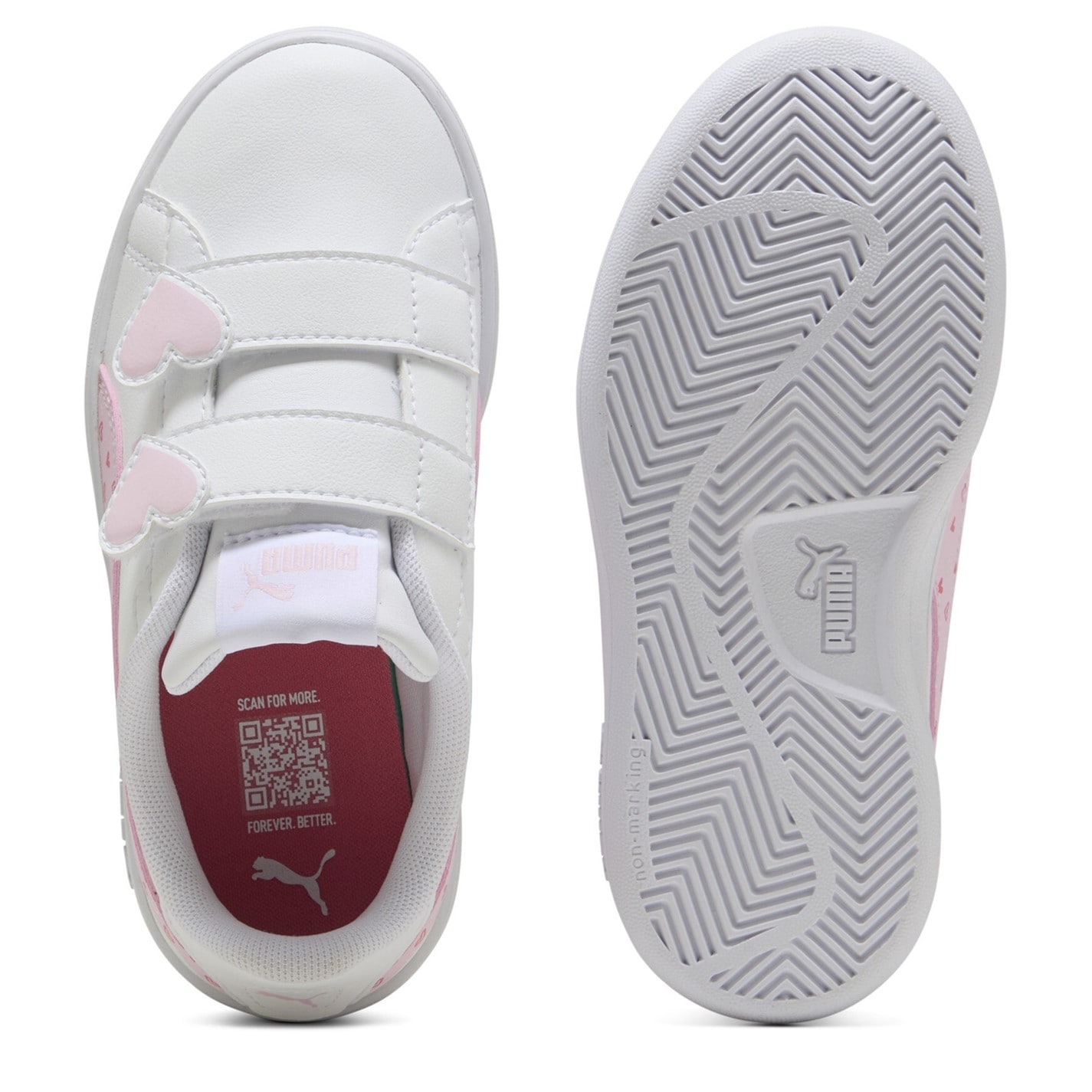 Tenisky Puma White 3021322 Puma Smash 3.0 Velcro Trainers Childrens - 3