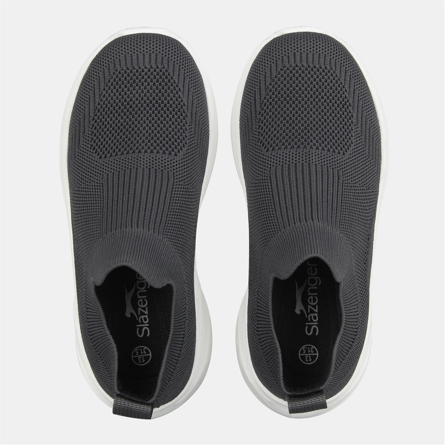Tenisky Slazenger Grey 9624166 Unisex Kids Spark Lightweight Slip On Trainers - 4