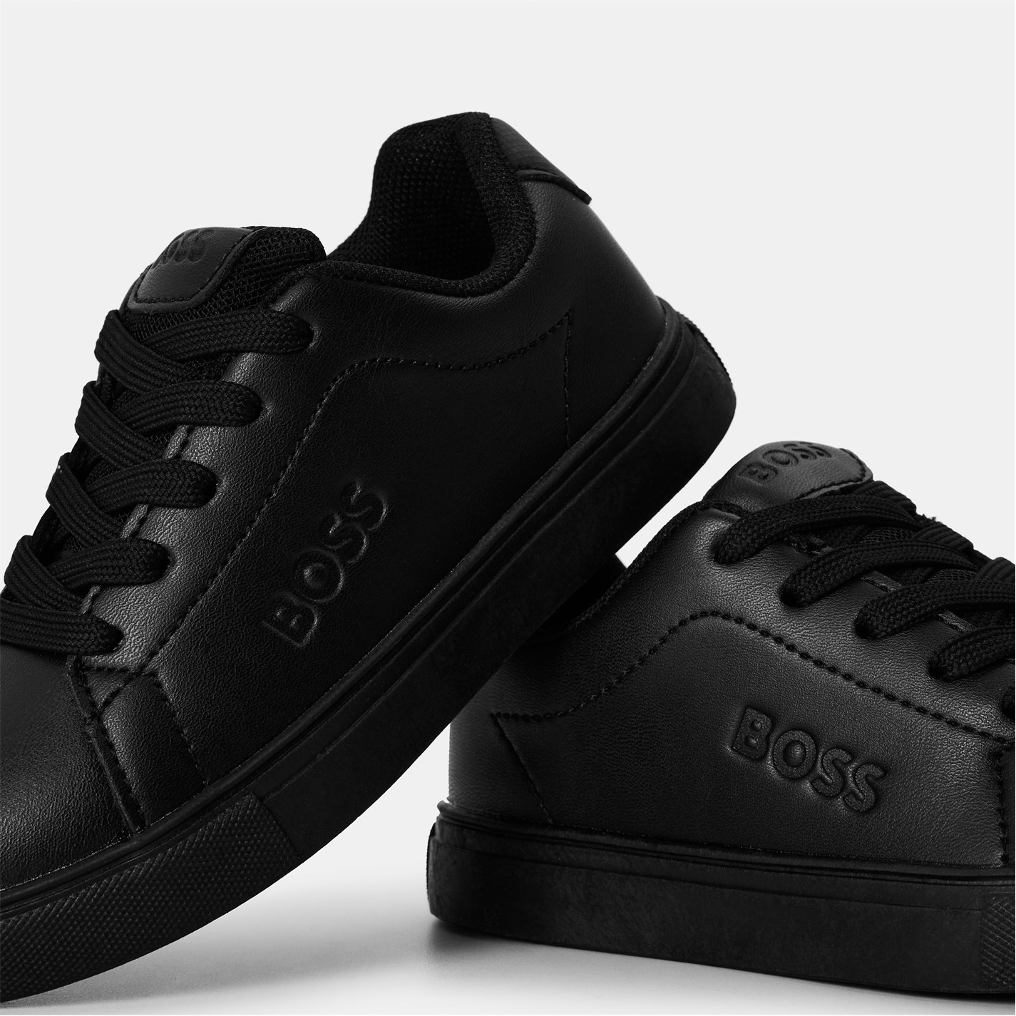 Tenisky Boss Black 4689108 Kids' Logo Court Low-Top Trainers - 3