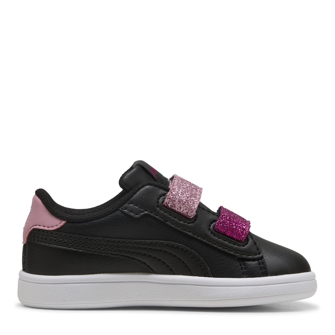 Tenisky Puma Black 799022 Smash 3.0 Glitter Velcro Trainers Infants - 4