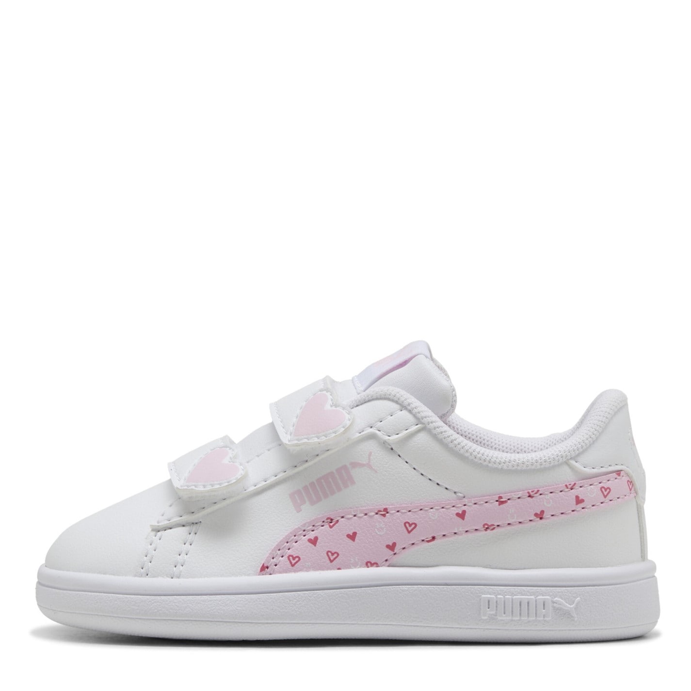 Tenisky Puma White 7679889 Smash 3.0 Glitter Velcro Trainers Infants - 2