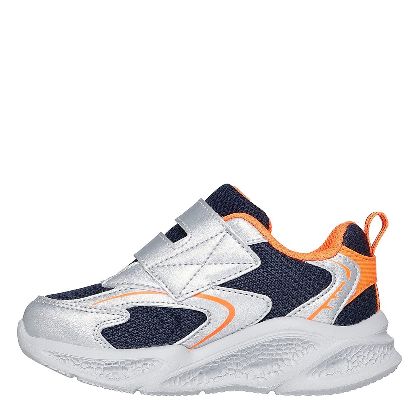 Tenisky Skechers Silver 5278402 Kids' Meteor Lights Leather Light Up Trainers - 2