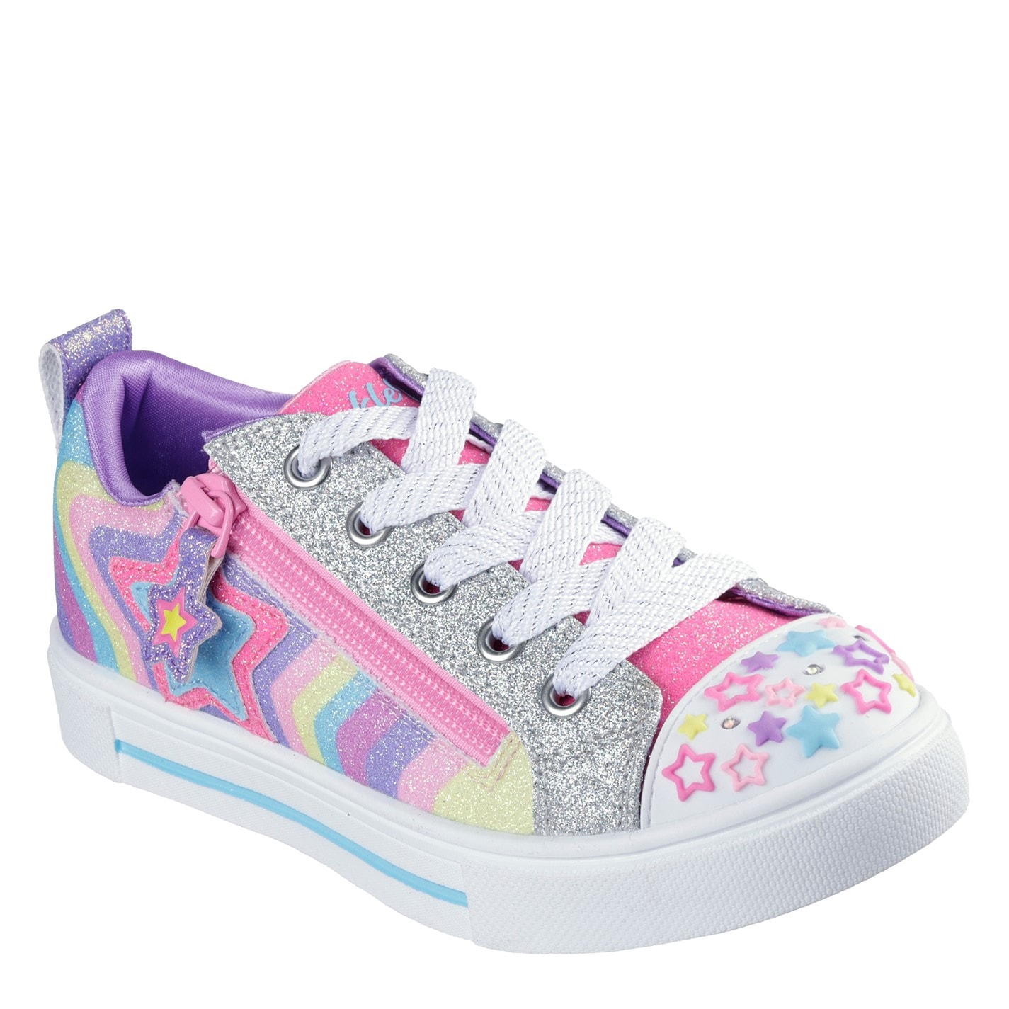 Tenisky Skechers Multi 338220 Kids' Leather Light Up Trainers - 1