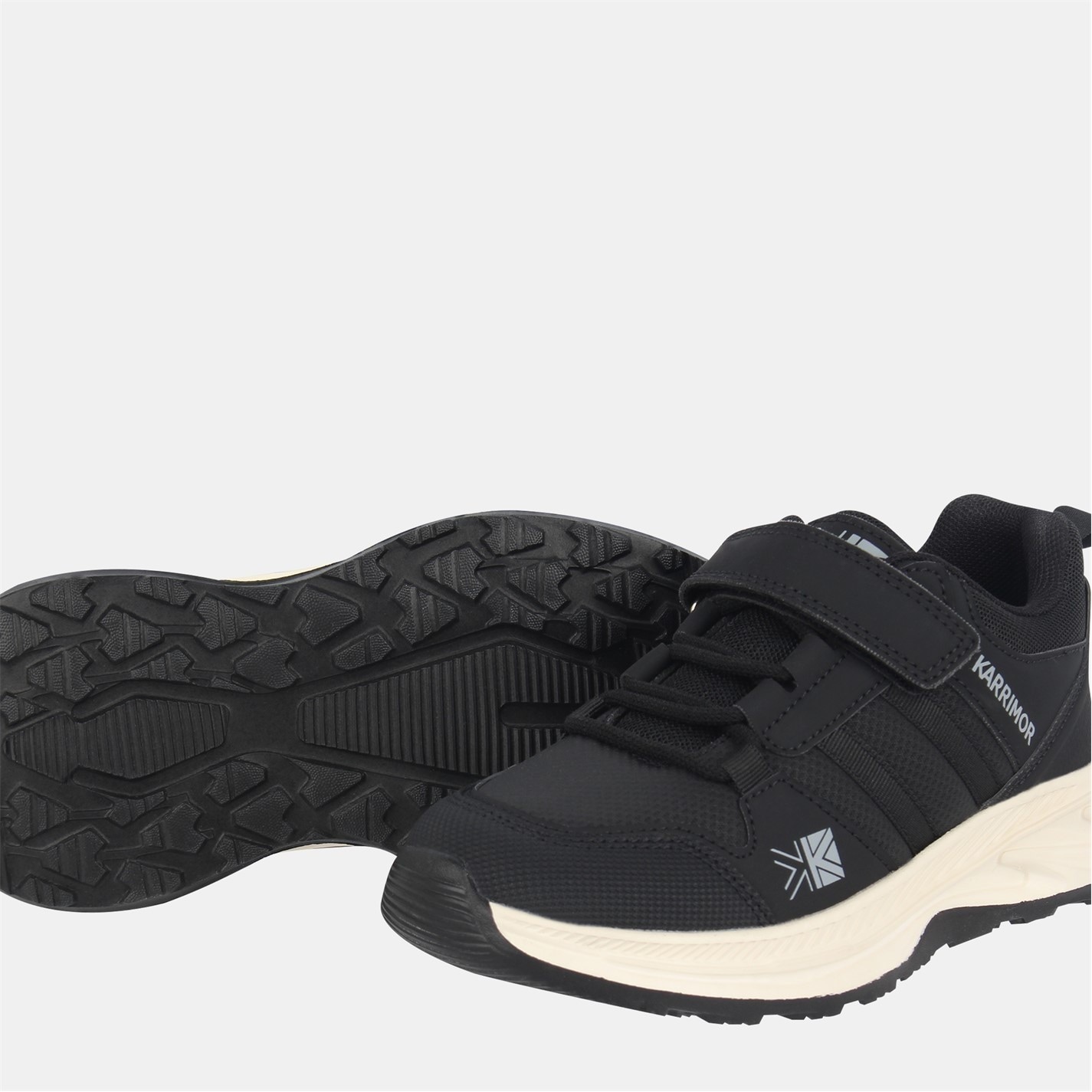 Tenisky Karrimor Black 7304125 Unisex Kids' Camino Mesh Hook and Loop Walking Shoes - 3