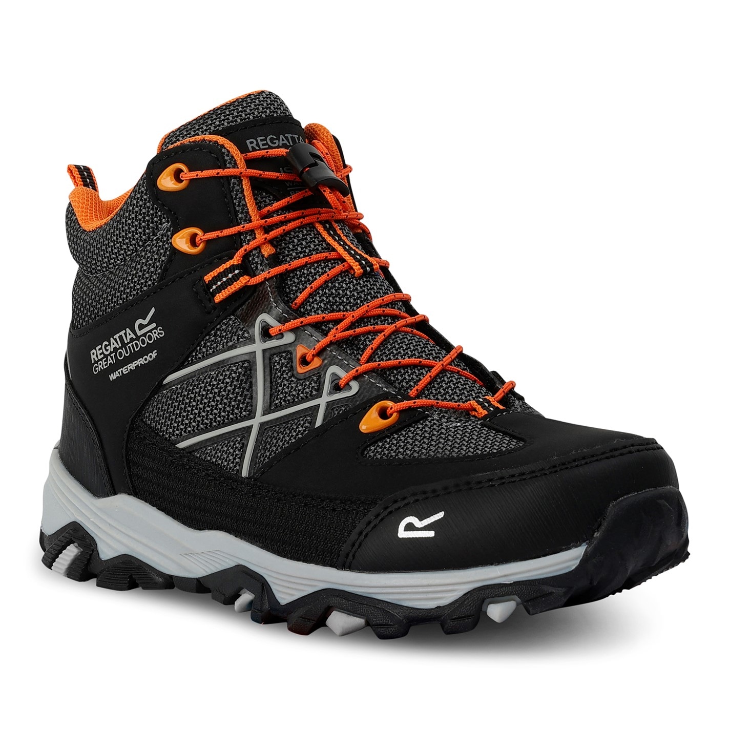 Regatta Black 458772 Unisex Kids' SamarisIIIBo Waterproof Hiking Boots - 2