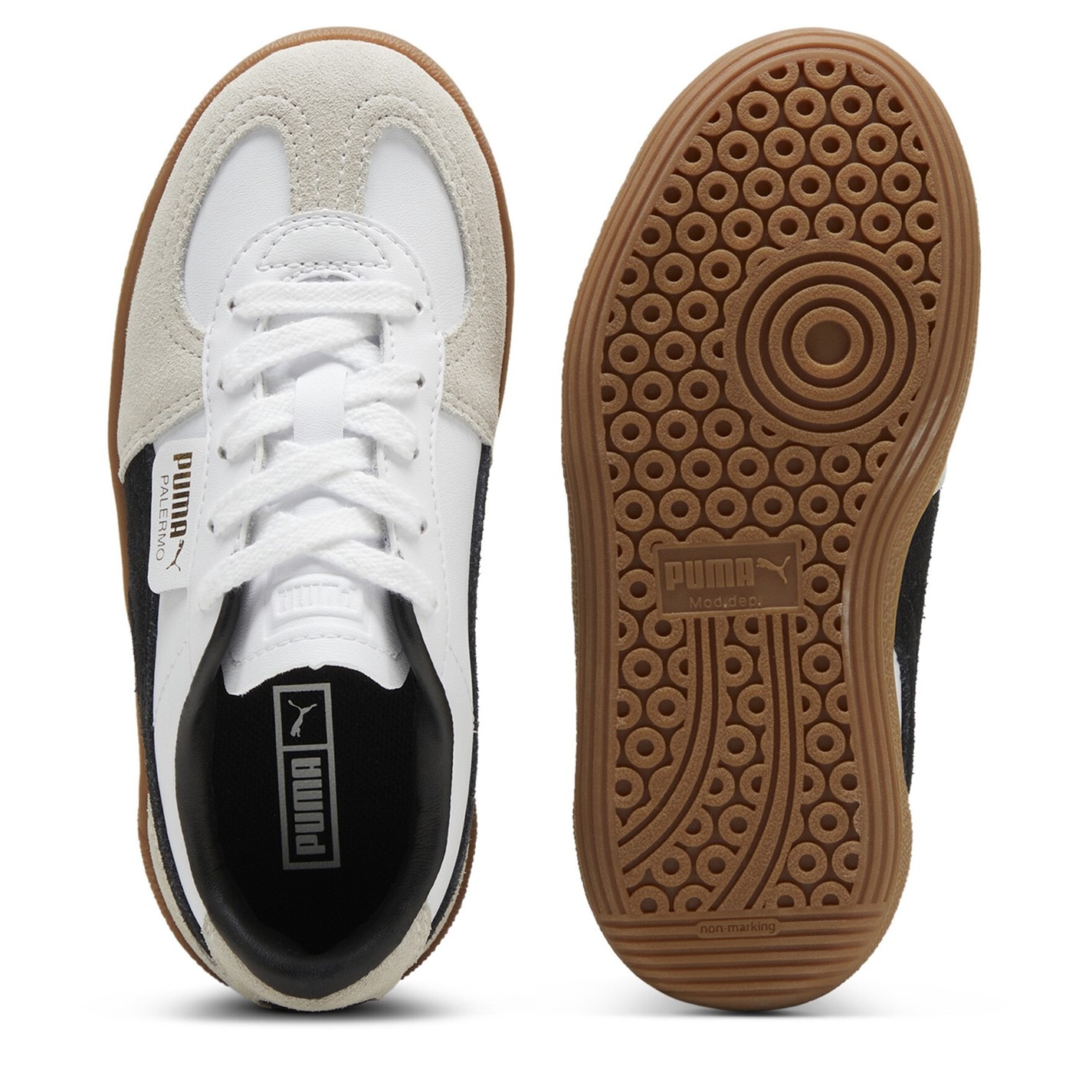 Tenisky Puma White 758694 Kids' Palermo Low-Top Trainers - 3