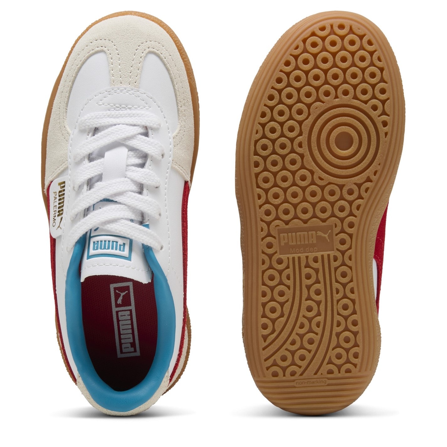 Tenisky Puma White 6637980 Kids' Palermo Low-Top Trainers - 3