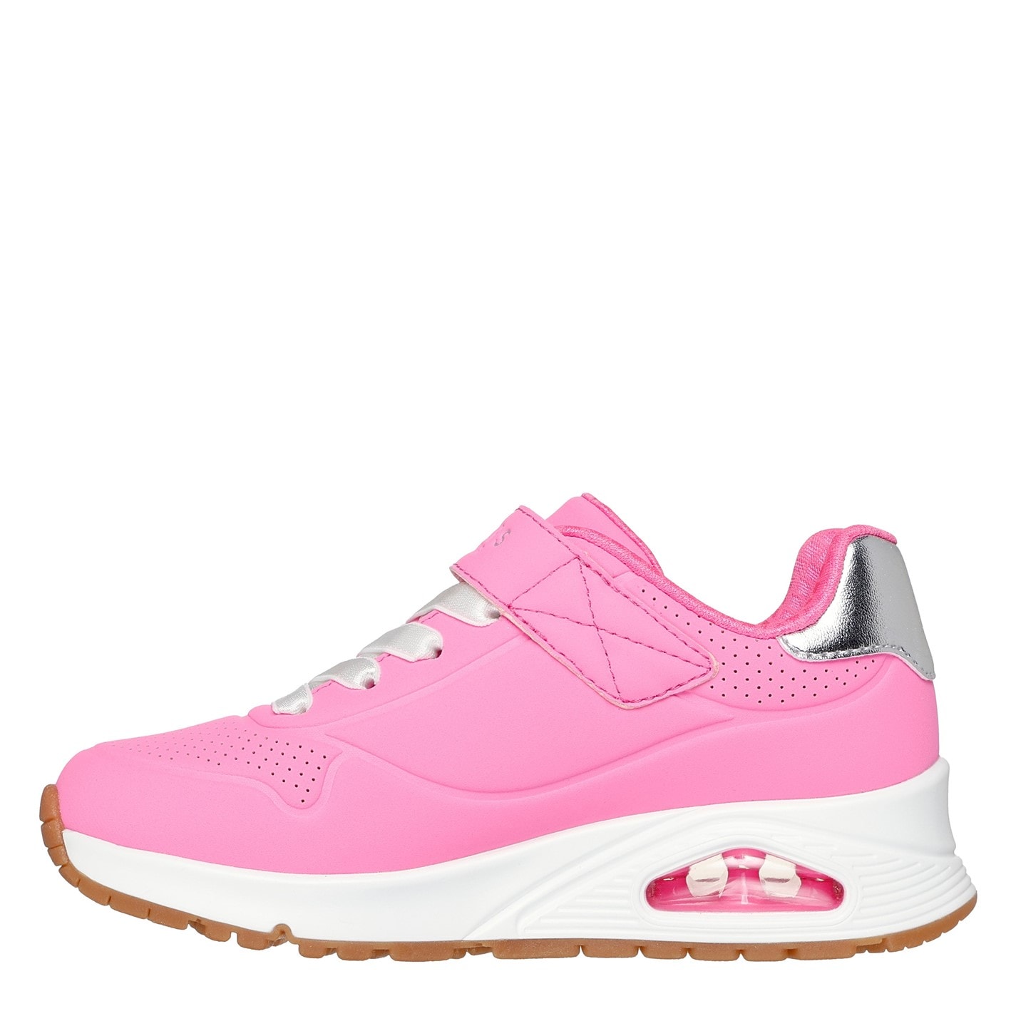 Tenisky Skechers Hot Pink 9262942 Kids' Duraleather Gore and Strap Low-Top Trainers - 2