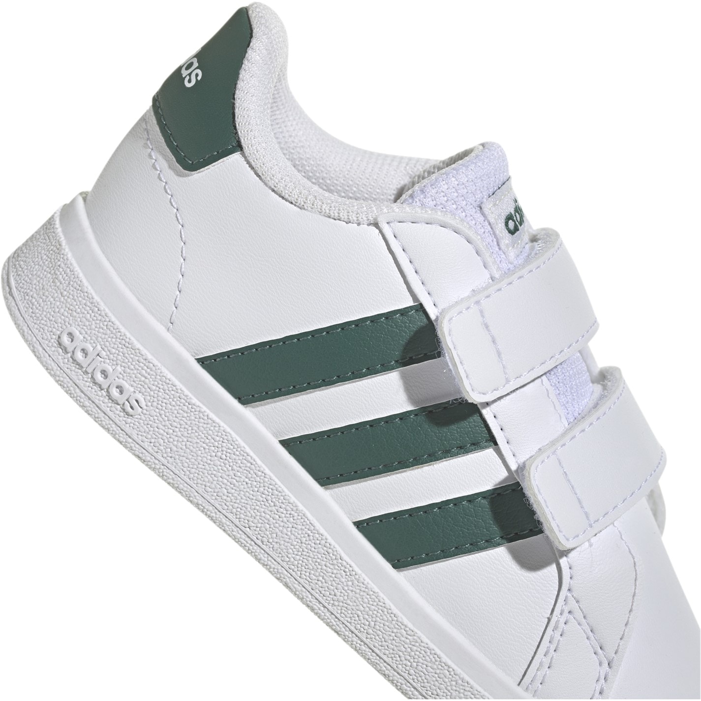 Boty adidas White 883576 Unisex Kids' Grand Court Trainers - 8