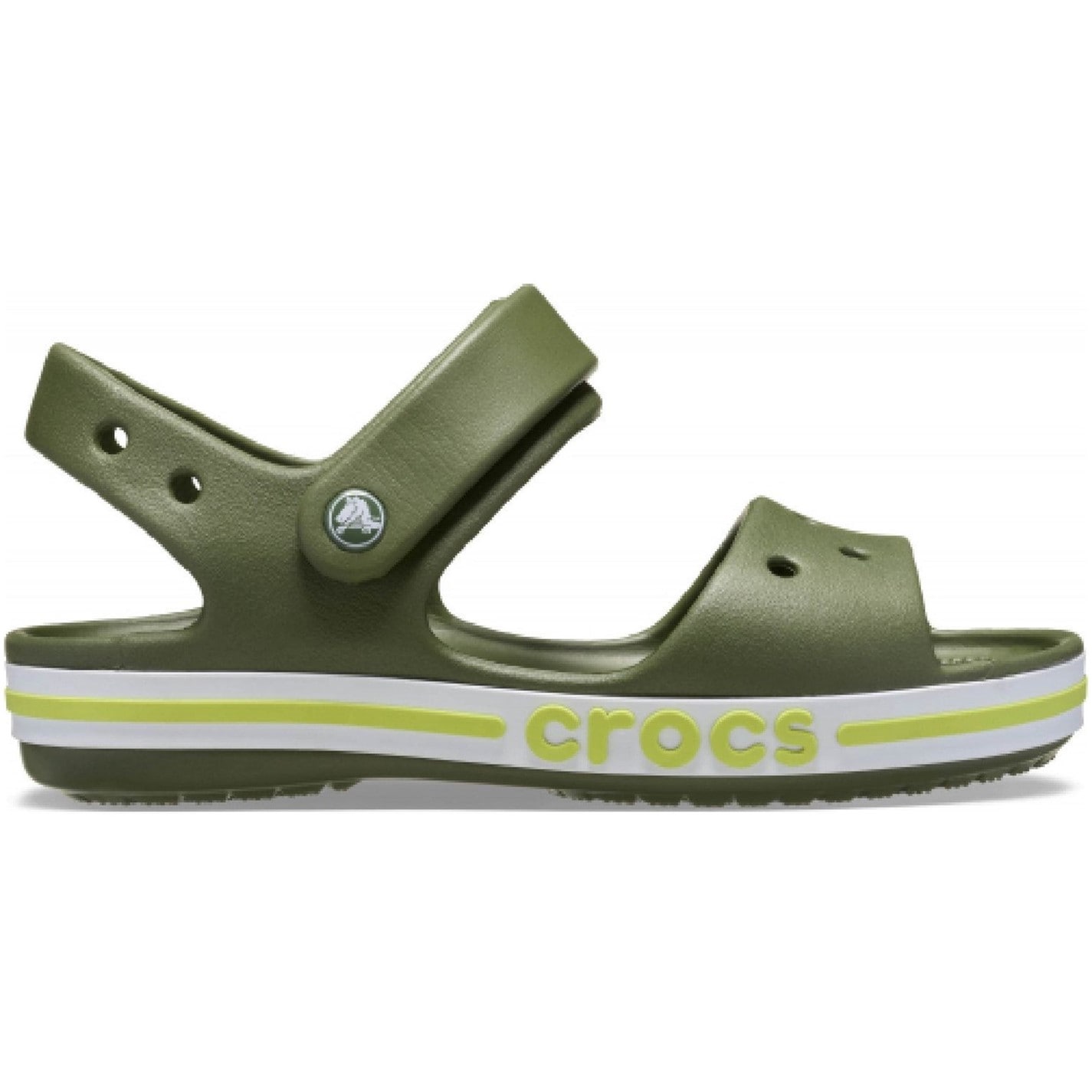 Topánky Crocs Army Green 4094602 Unisex Kids Bayaband Clogs - 1