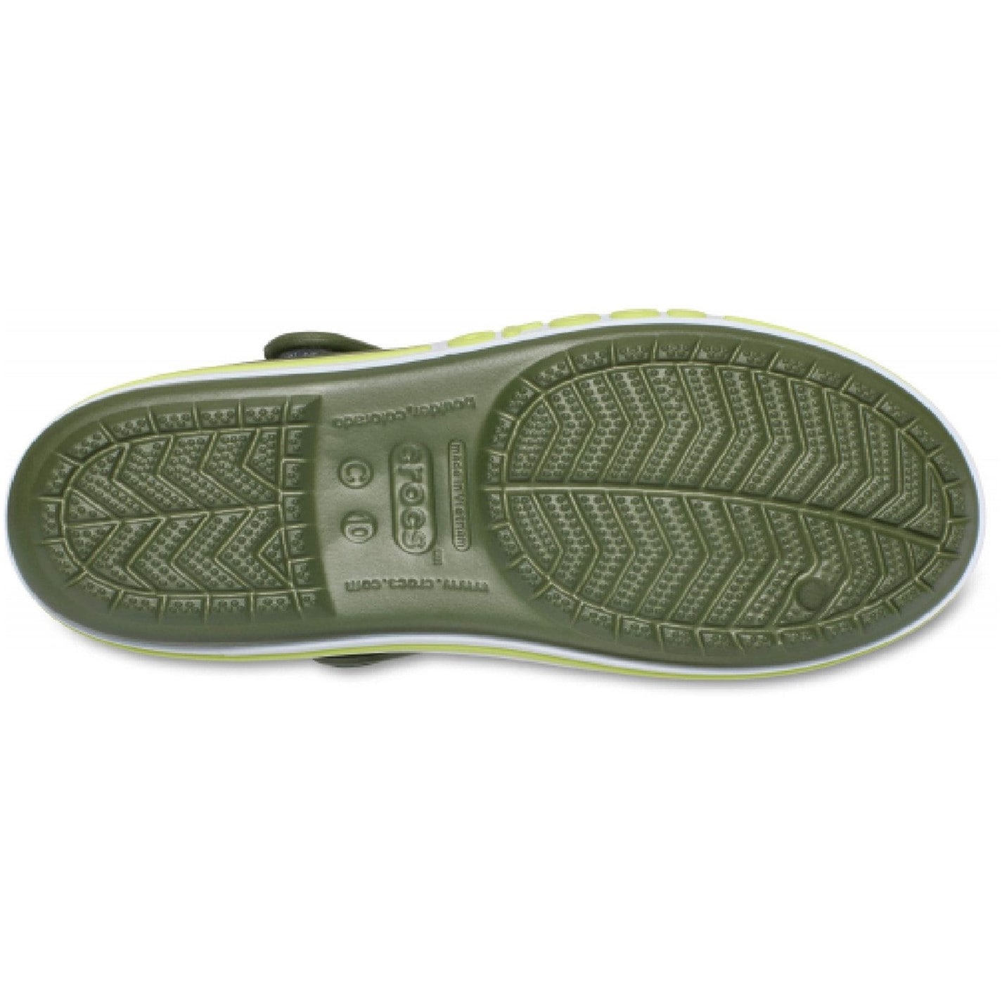 Topánky Crocs Army Green 4094602 Unisex Kids Bayaband Clogs - 2