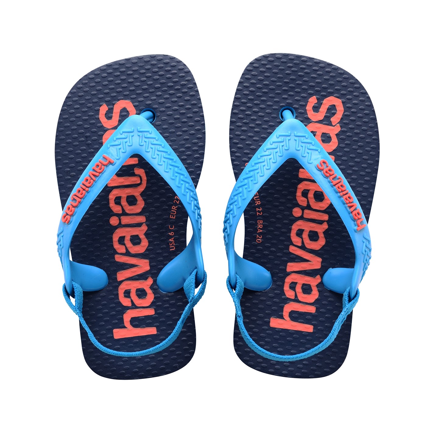 Havaianas Multi 8843568 Unisex Kids Baby Logomania Salmon Flip Flops - 3