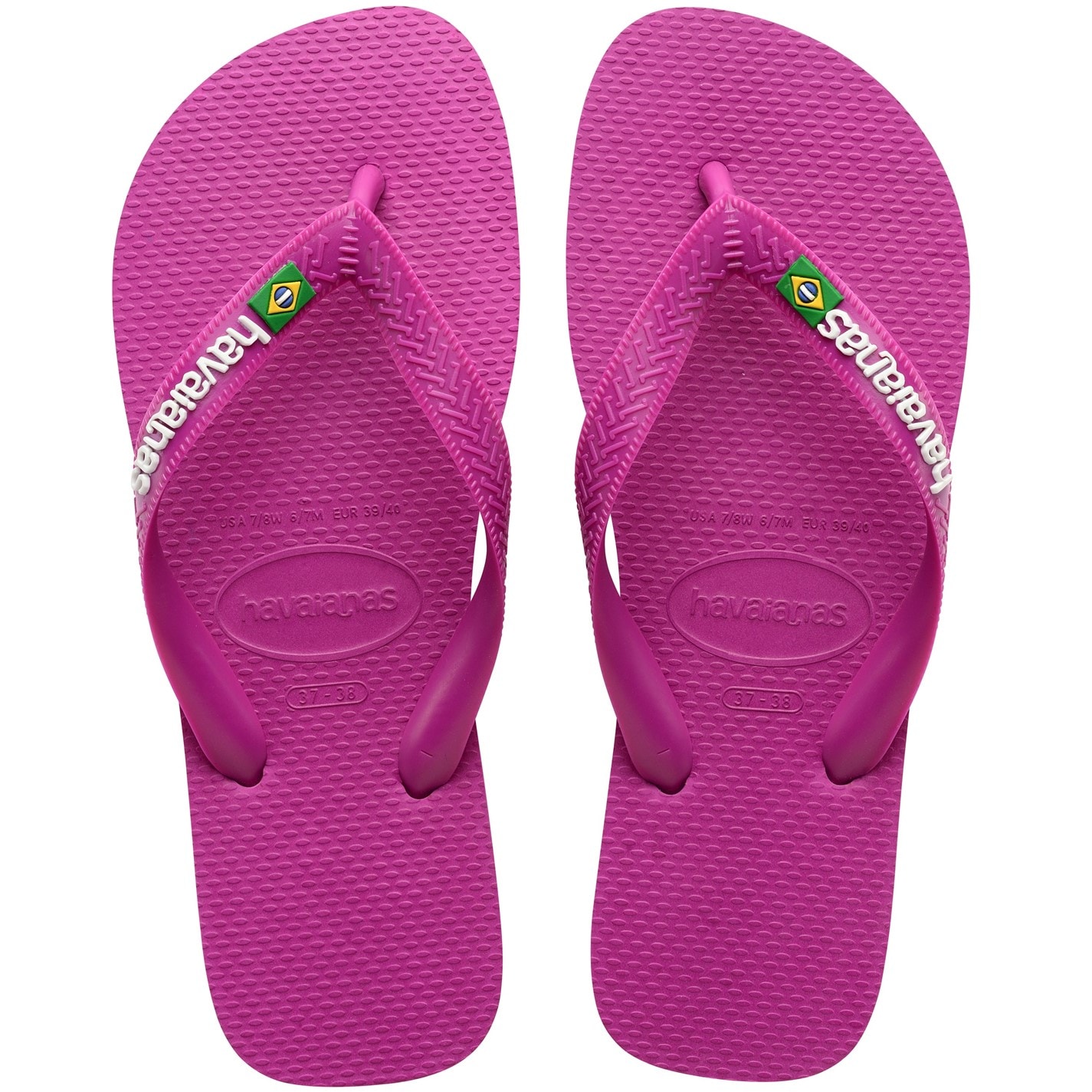 Havaianas Rose Gum 8985704 Kids' Brasil Logo Rose Gum Flip Flops - 3