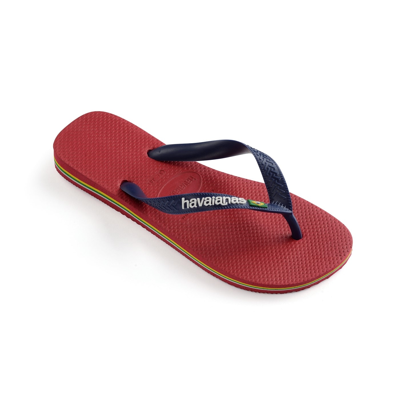 Havaianas Red 2192119 Kids' Brasil Logo Rose Gum Flip Flops - 2