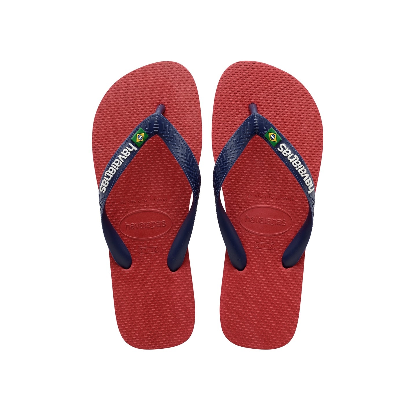 Havaianas Red 2192119 Kids' Brasil Logo Rose Gum Flip Flops - 3