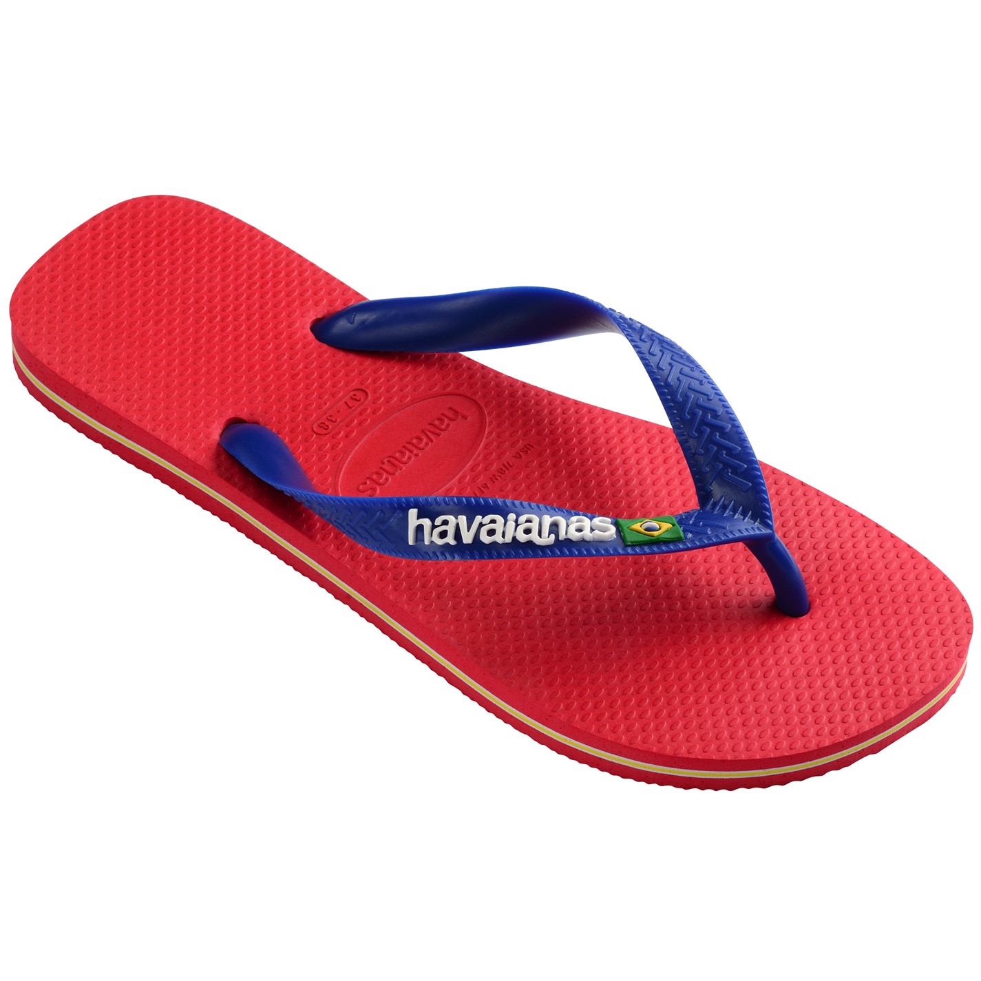 Havaianas Ruby Red 6922849 Kids' Brasil Logo Rose Gum Flip Flops - 2